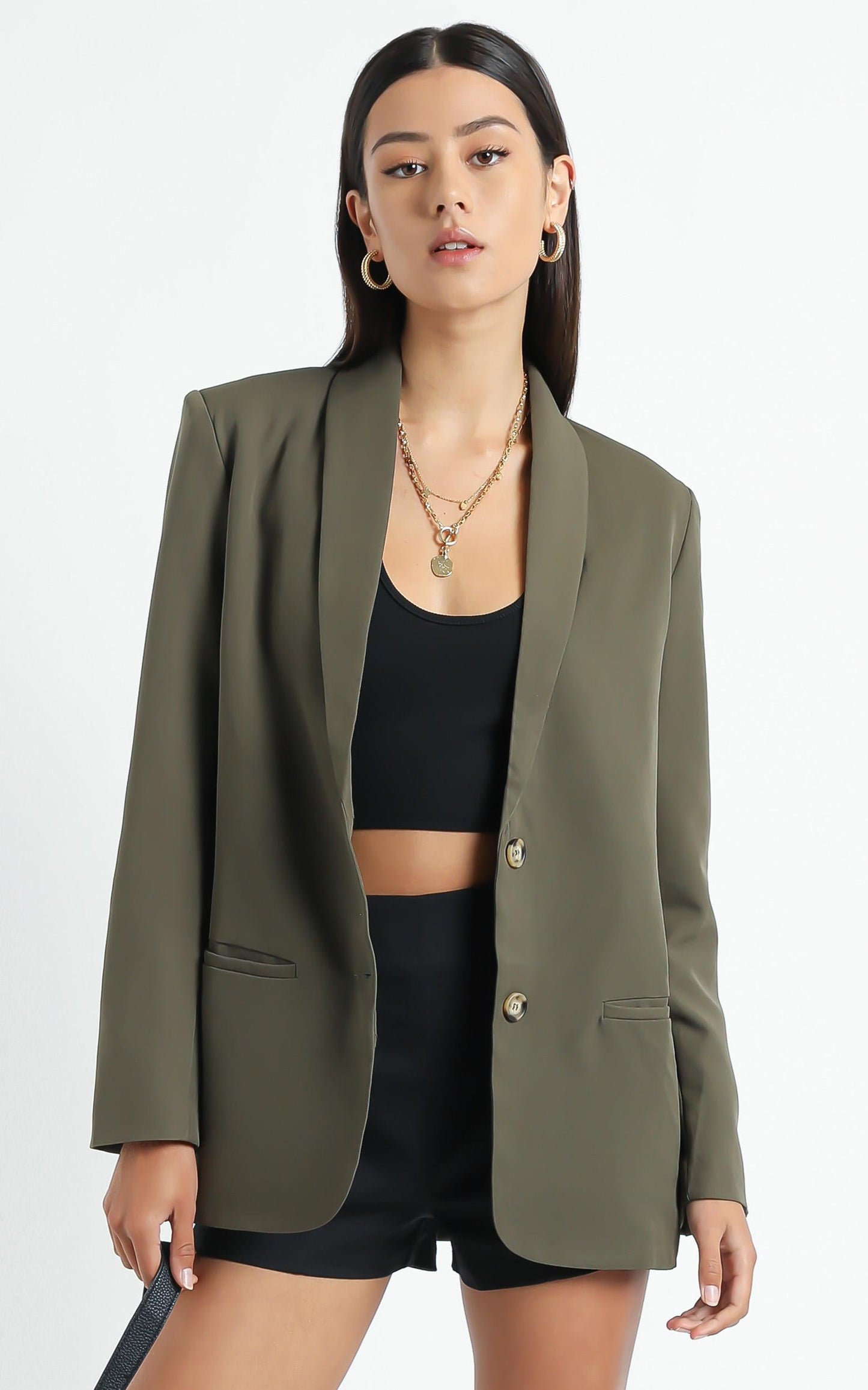 Miss Universe Blazer in Moss