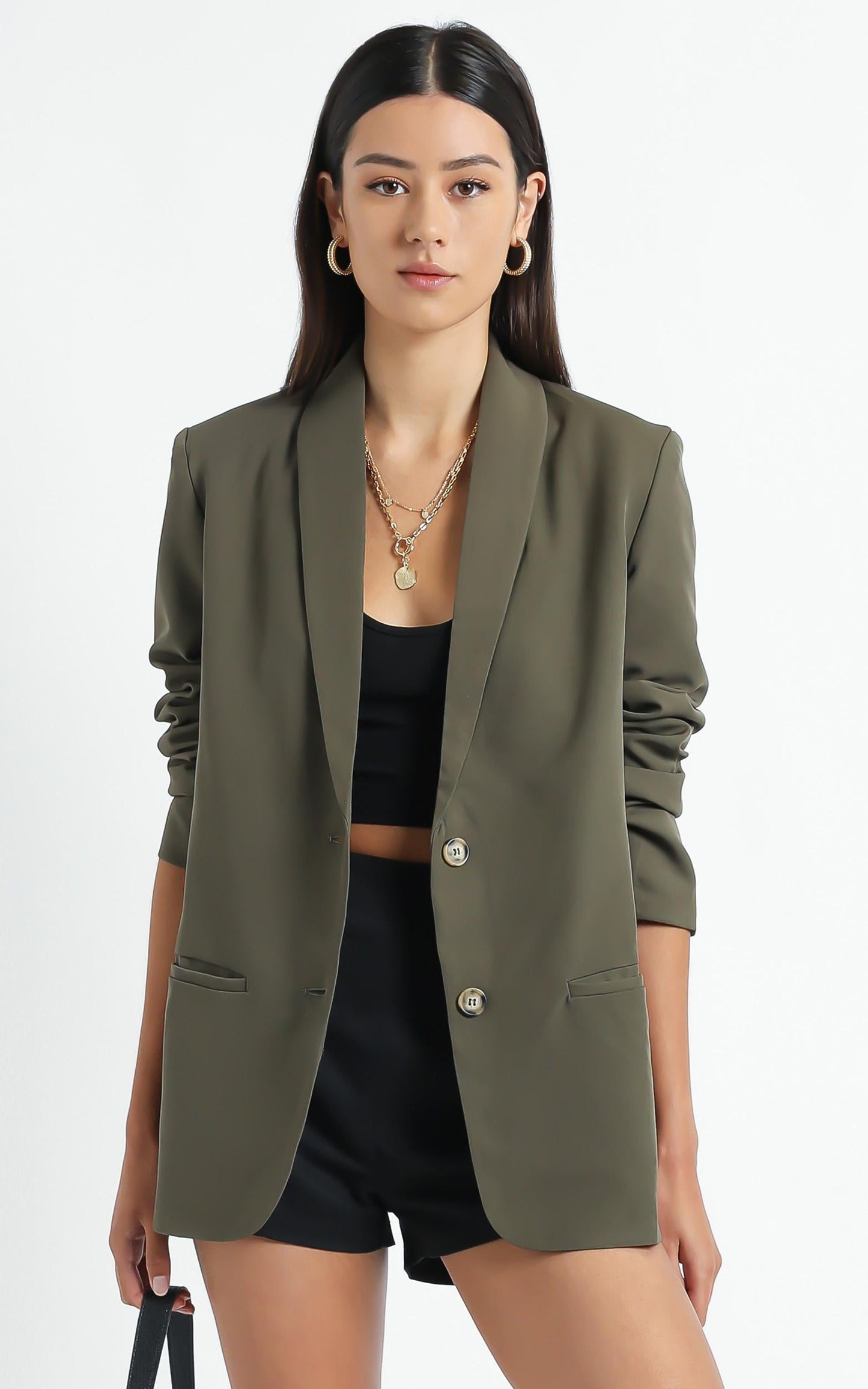 Miss Universe Blazer in Moss