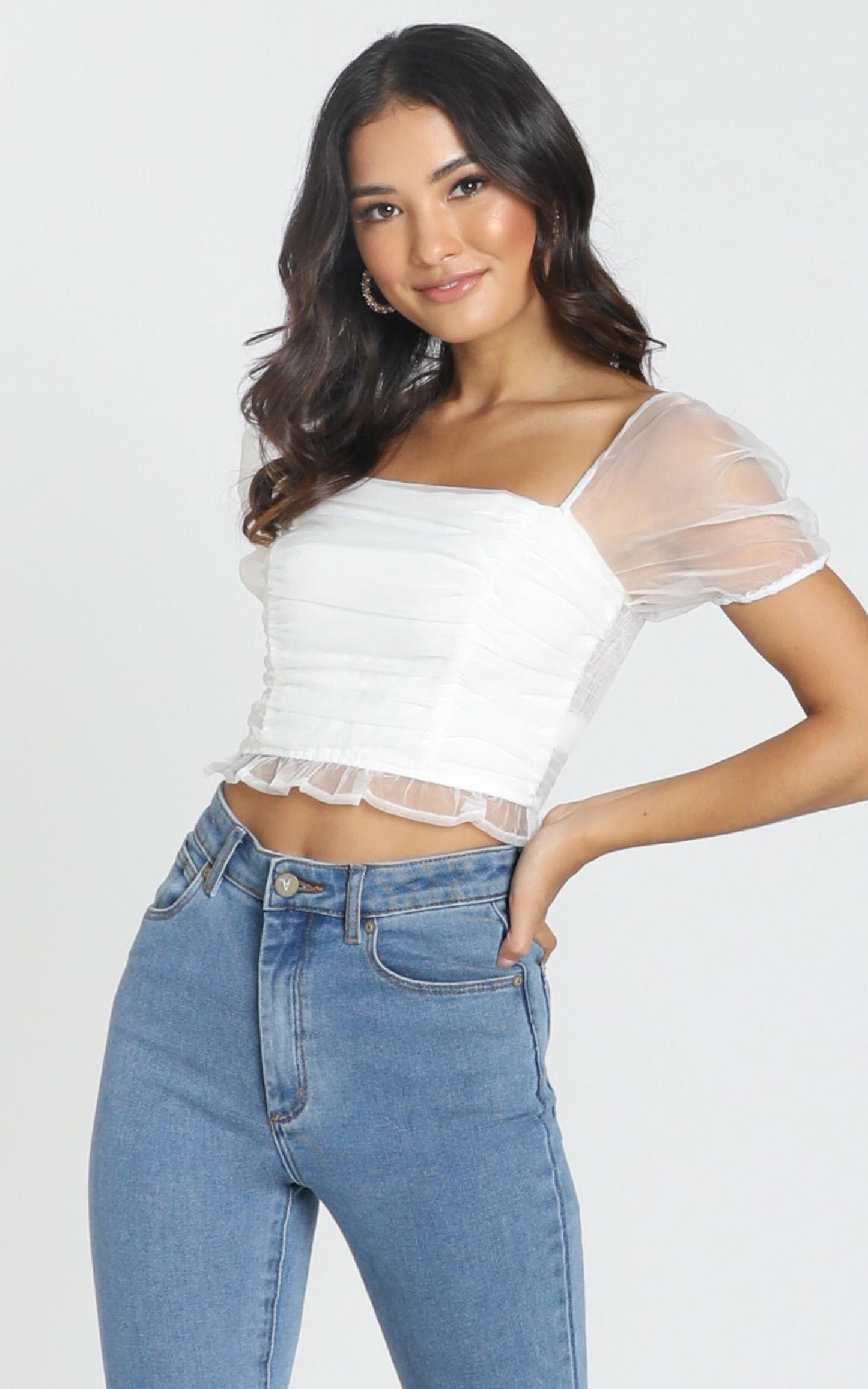 Mitsy Top in white