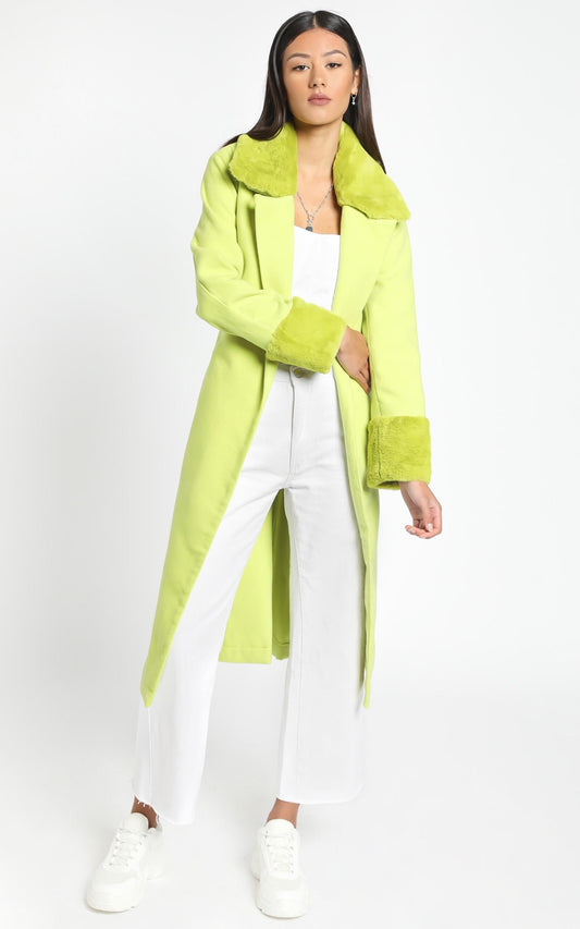 Manhattan Mornings Coat in Green