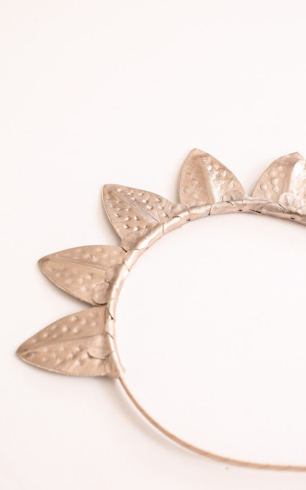 Molly fascinator in rose gold