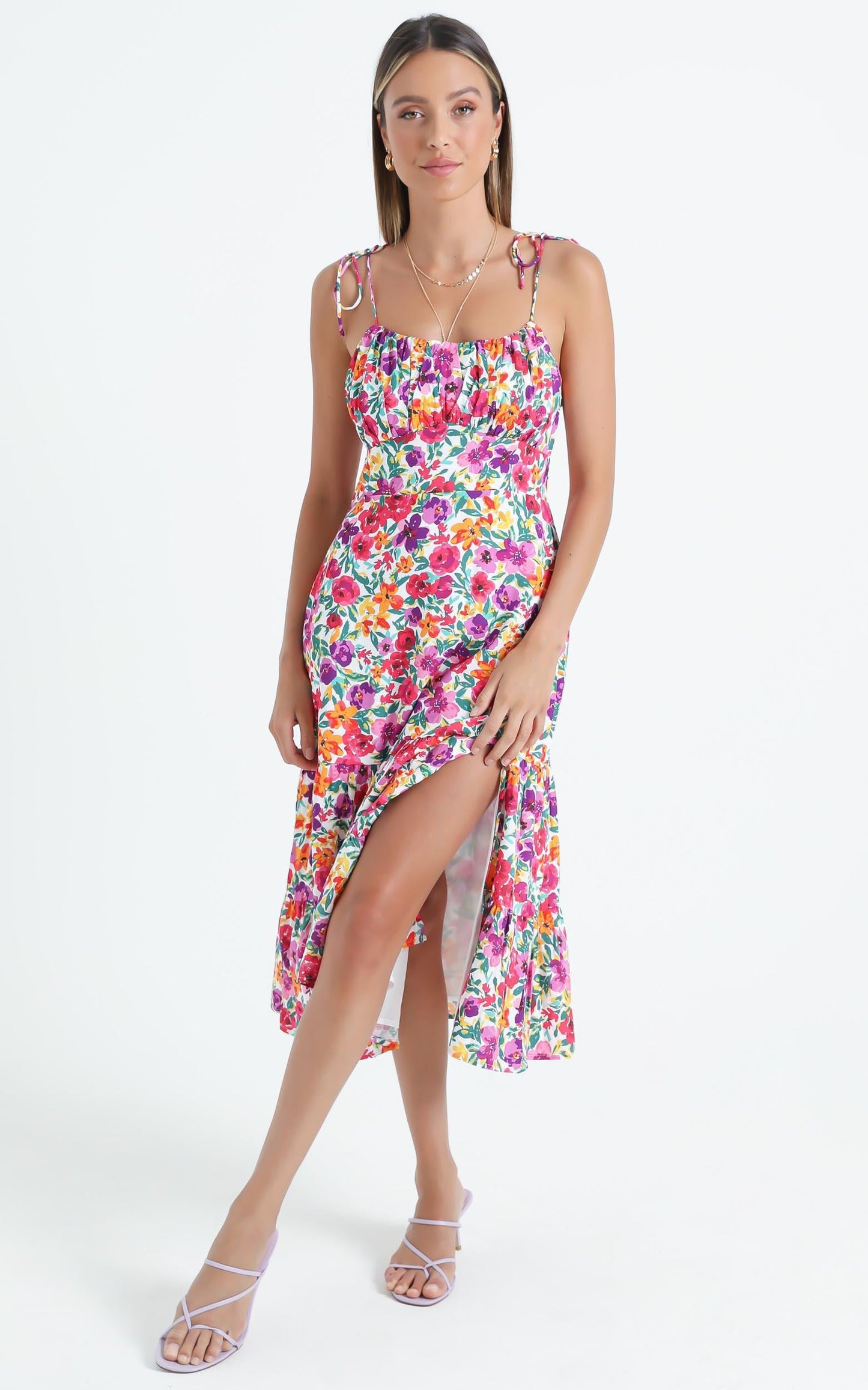Monaco Dress in Packed Floral