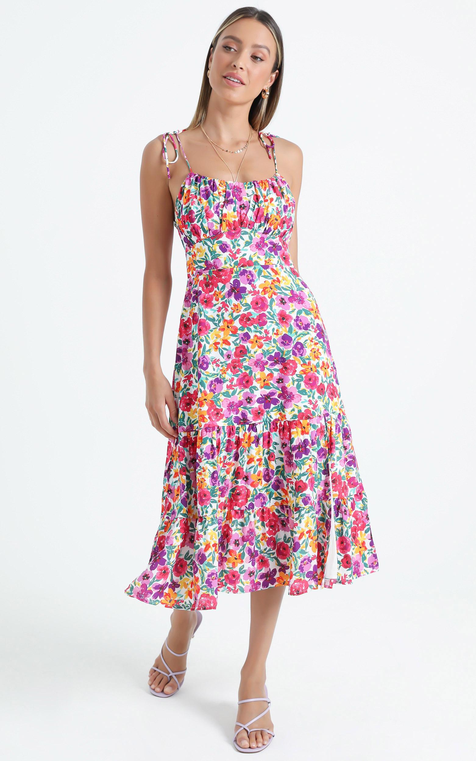 Monaco Dress in Packed Floral