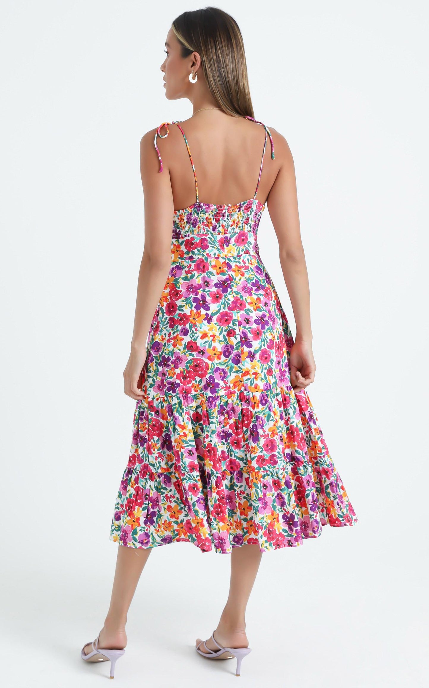 Monaco Dress in Packed Floral