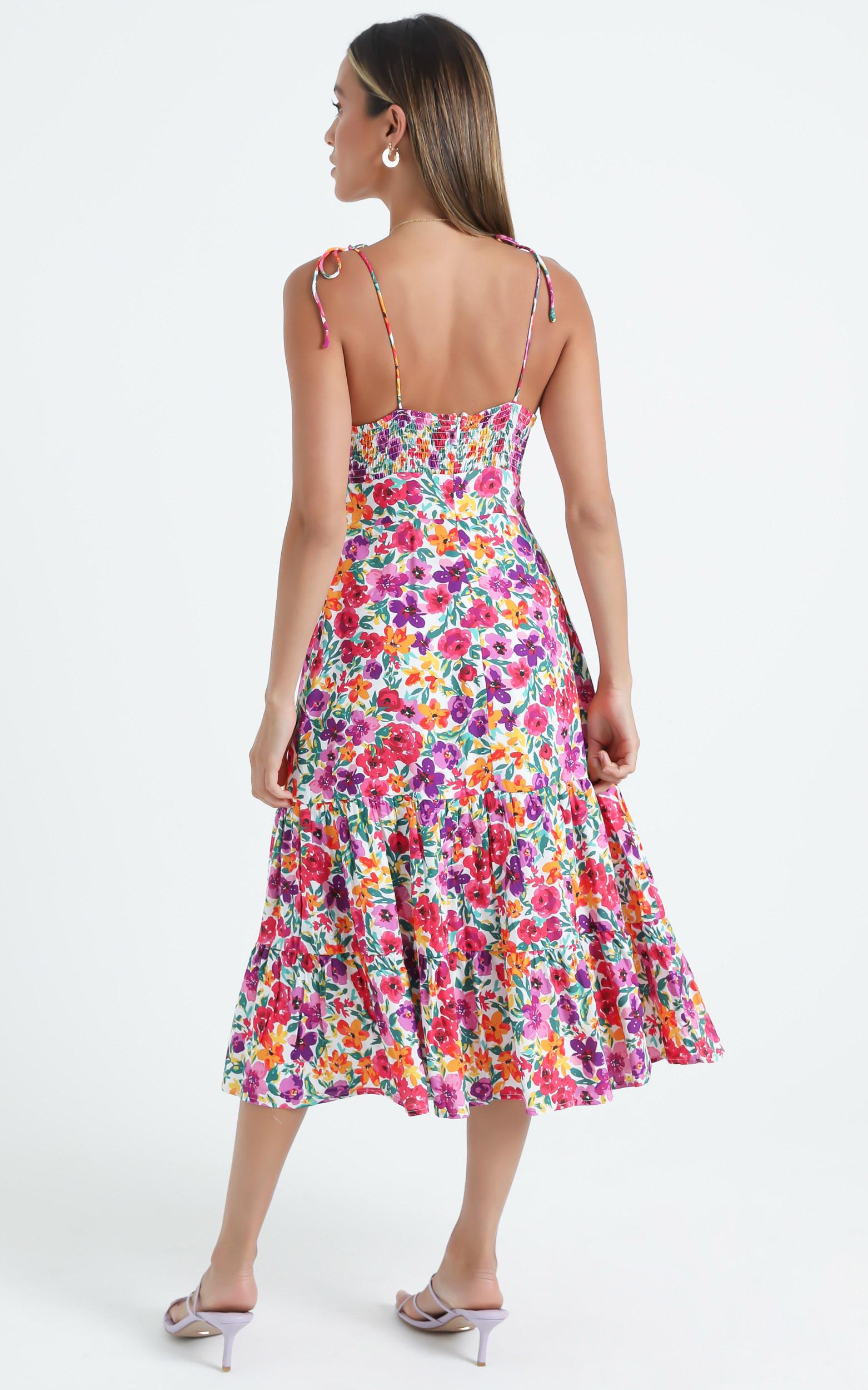 Monaco Dress in Packed Floral