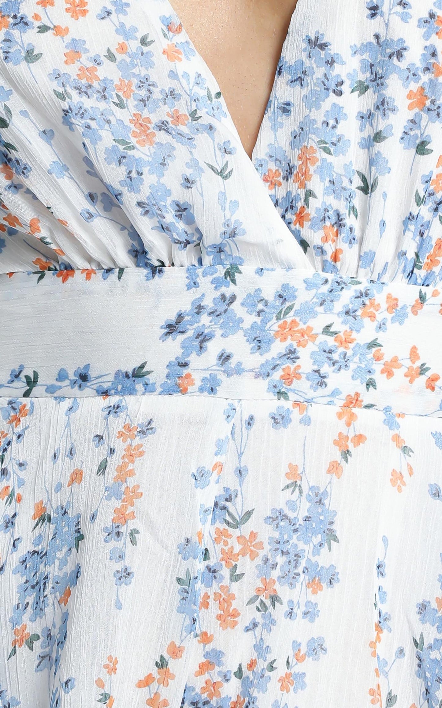 Monique Playsuit in White Floral