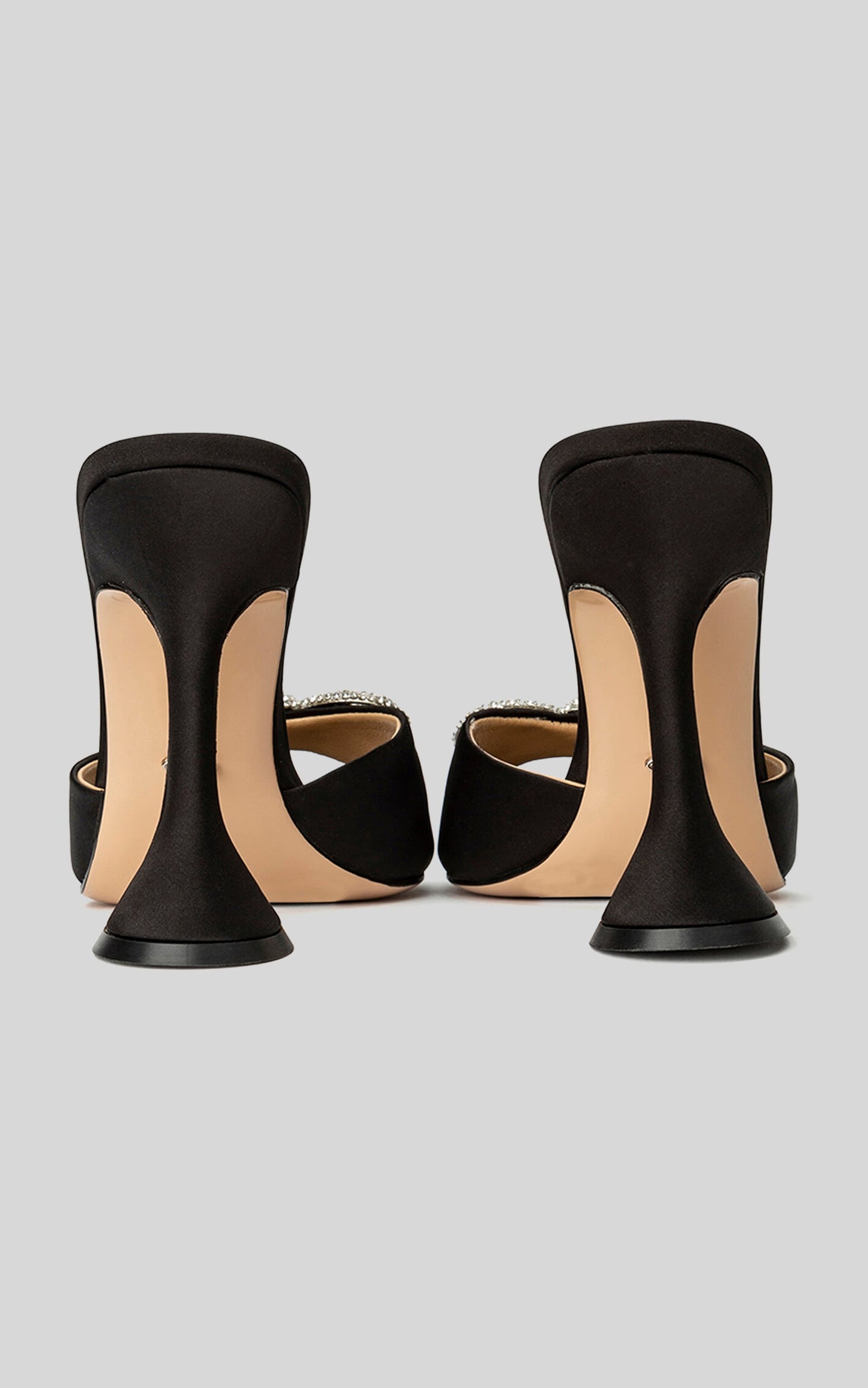 TONY BIANCO - MONTANA MULE in Black Satin