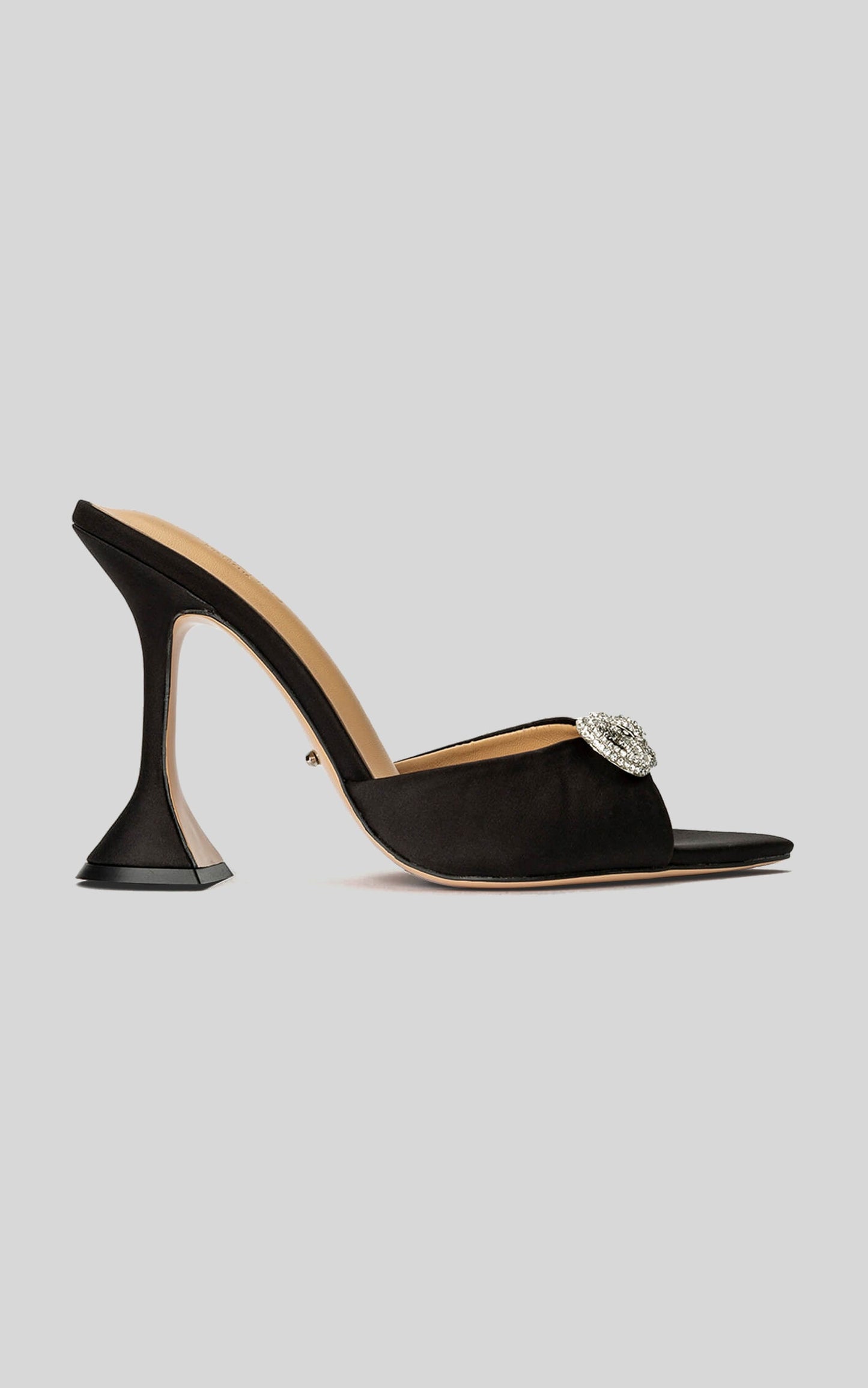 TONY BIANCO - MONTANA MULE in Black Satin