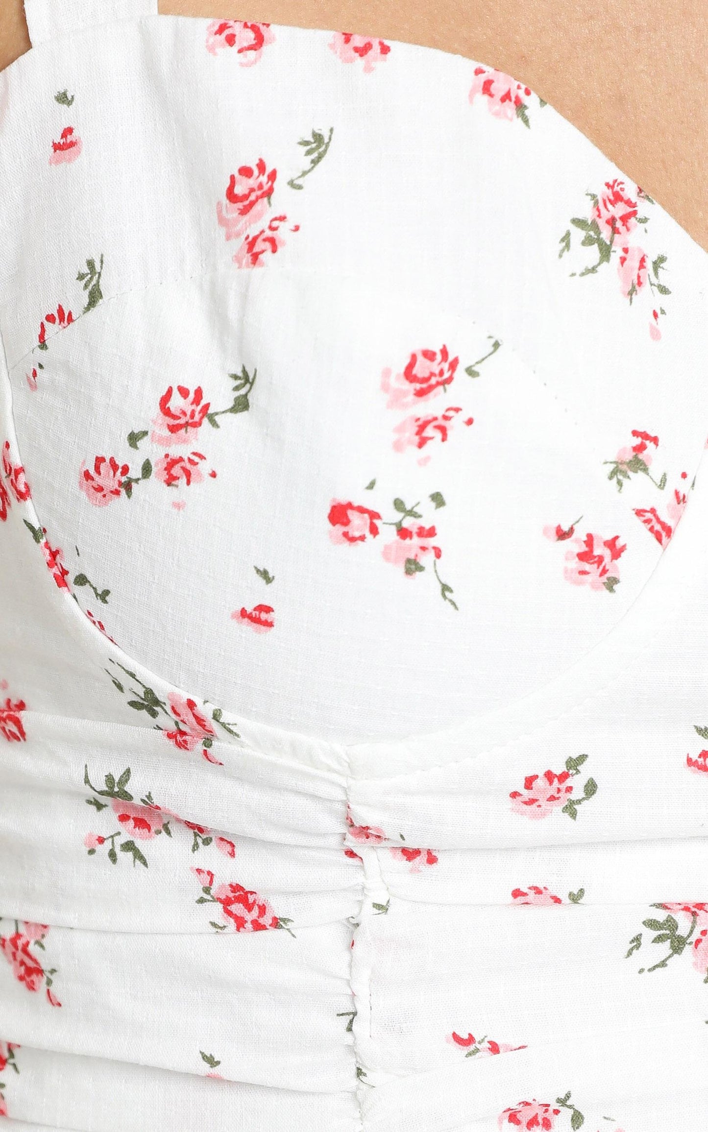 Molina Top in White Floral