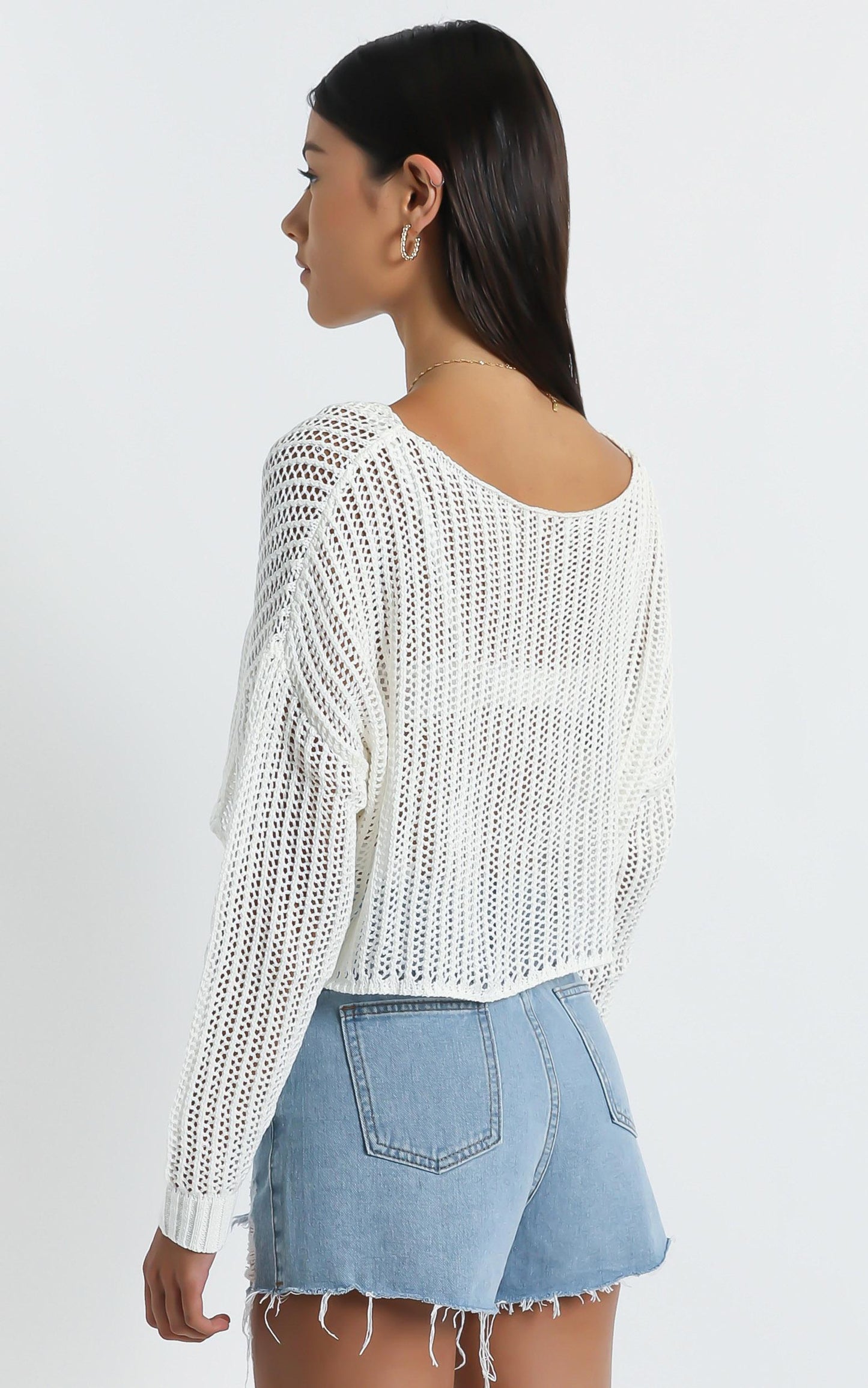 Morgana Knit Top in White