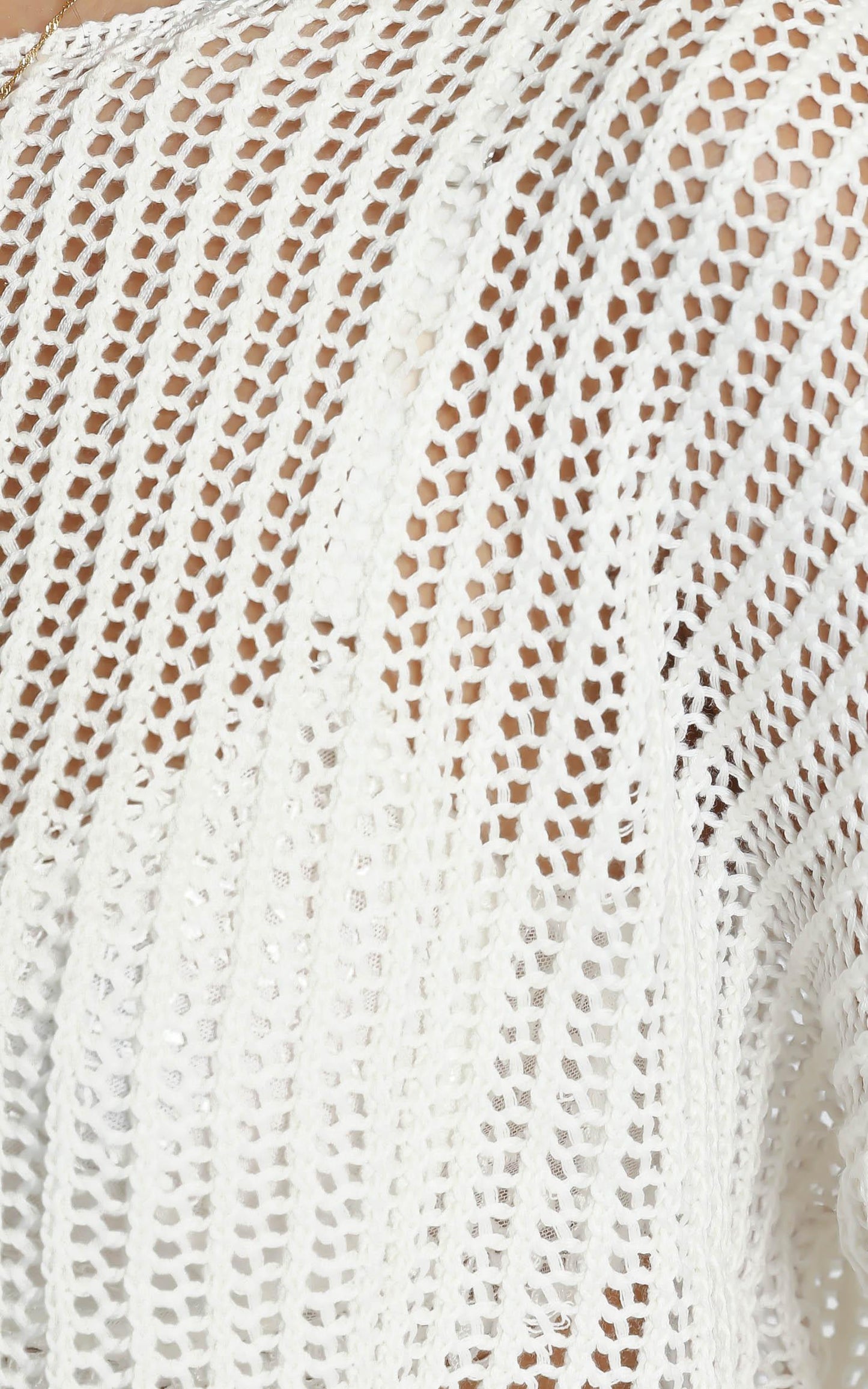 Morgana Knit Top in White