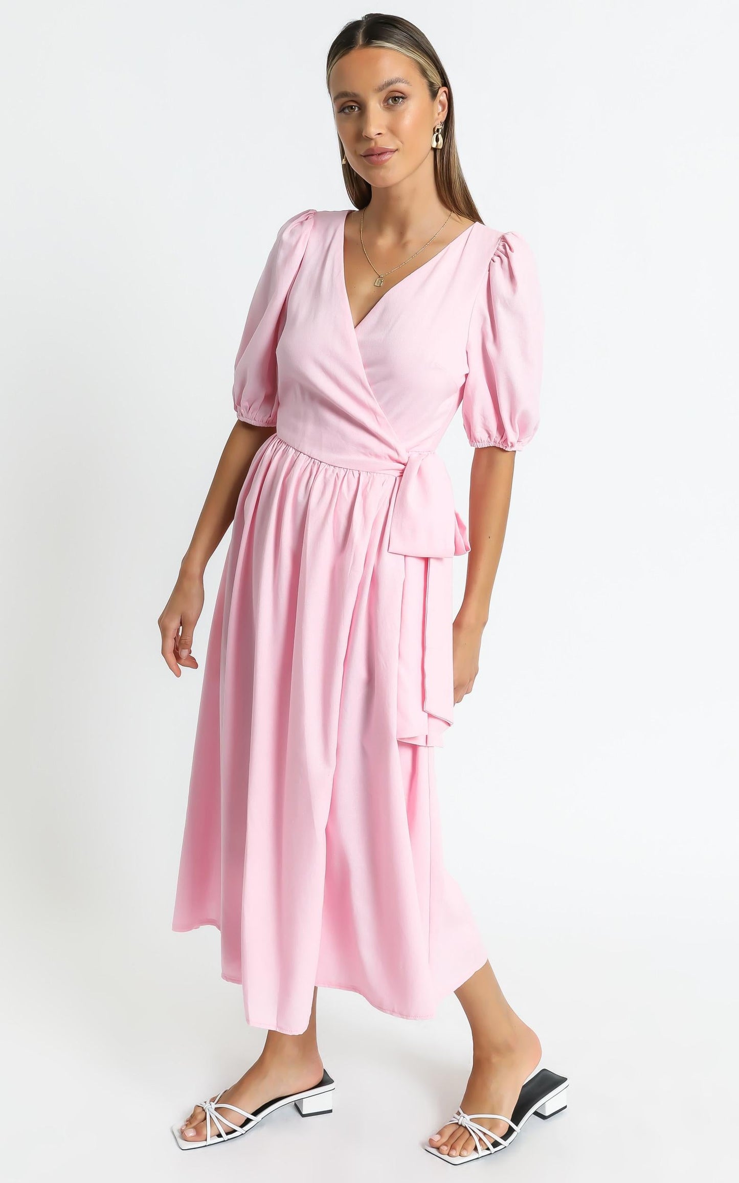 Morgandy Dress in Pink