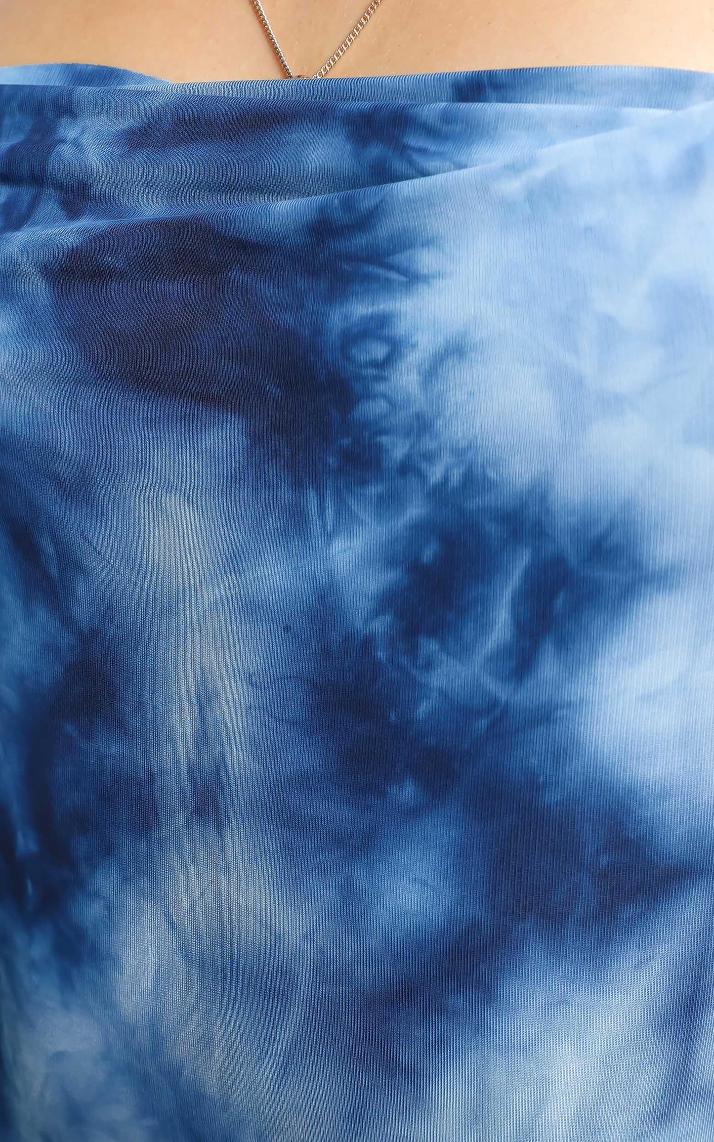 Morley Dress in Blue Tie Dye