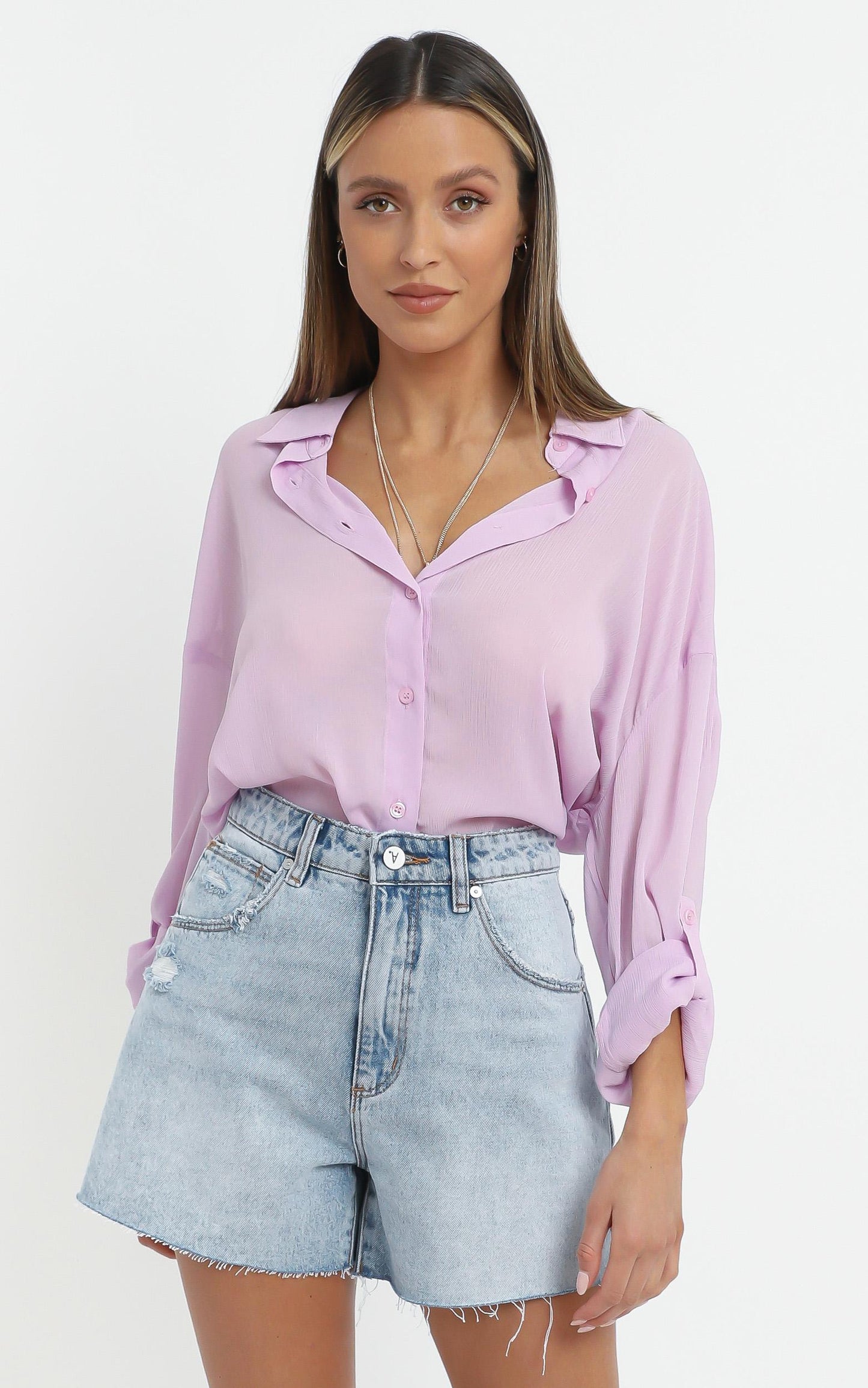 Morning Call Shirt in Lilac