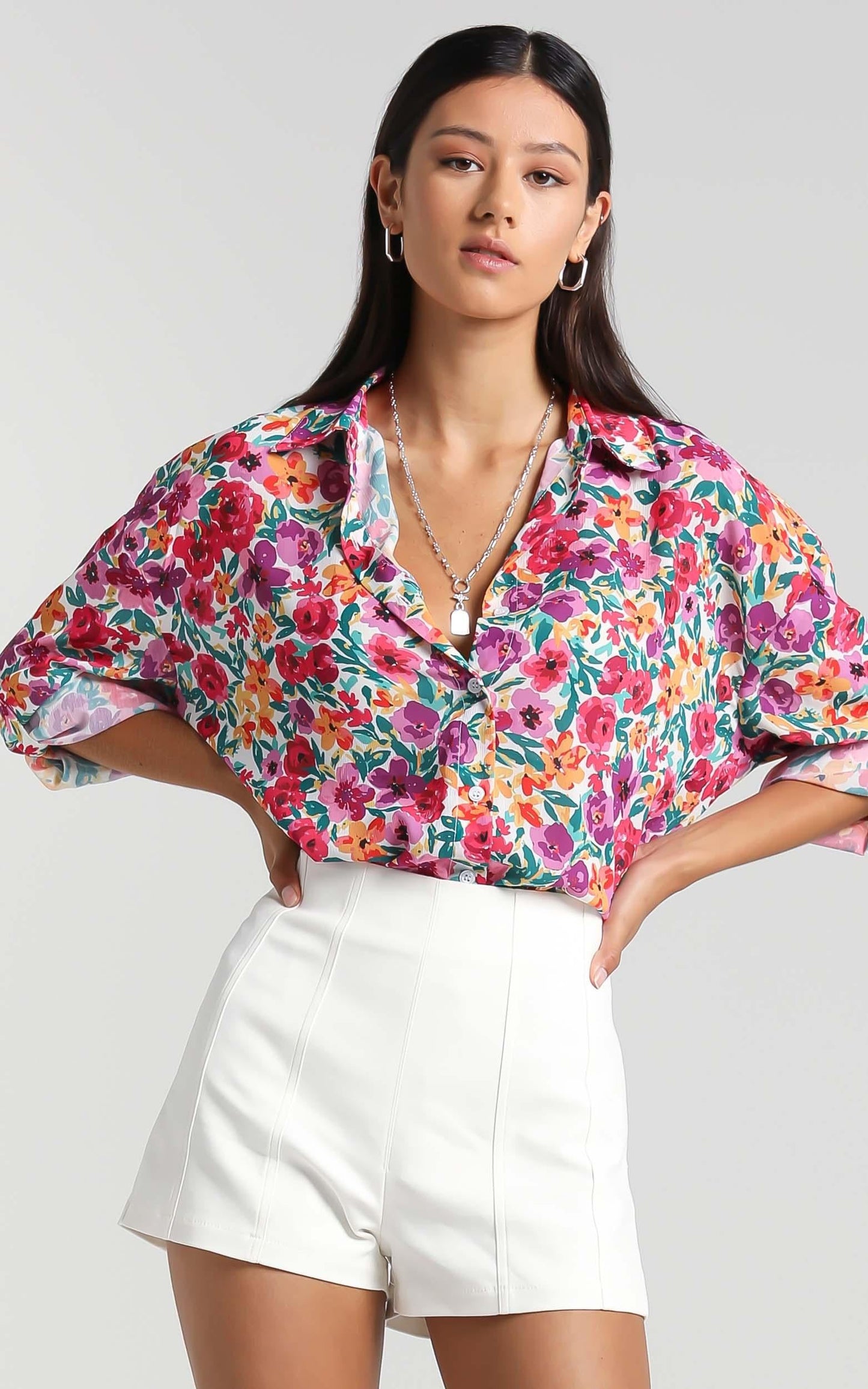 Morning Call Shirt in Packed Floral