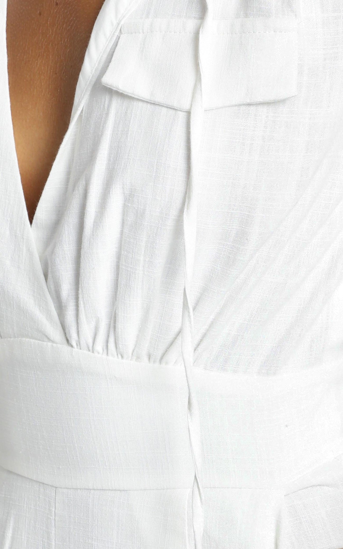Moroccan Haze Playsuit In White