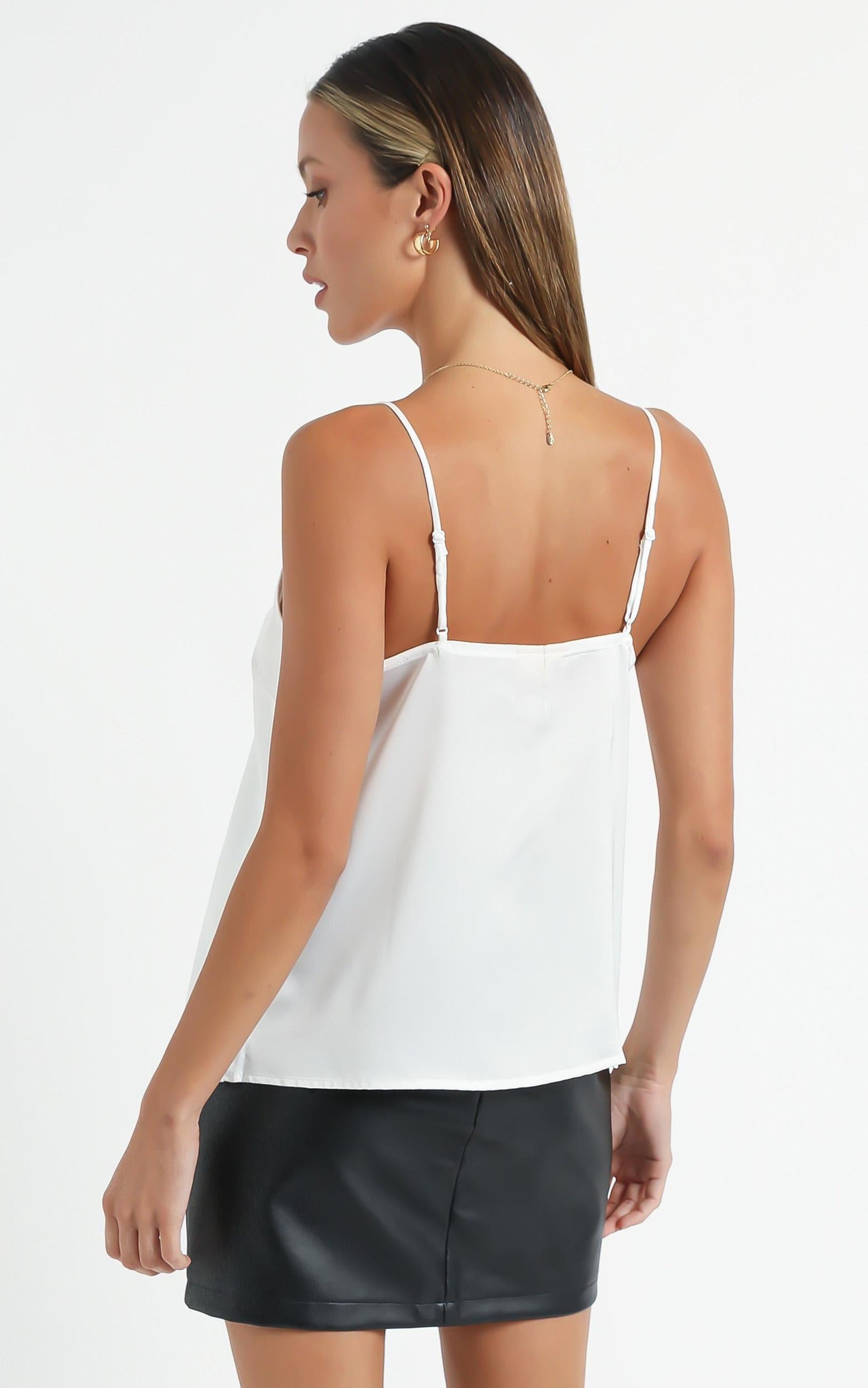 My Only Sunshine Top in White Satin
