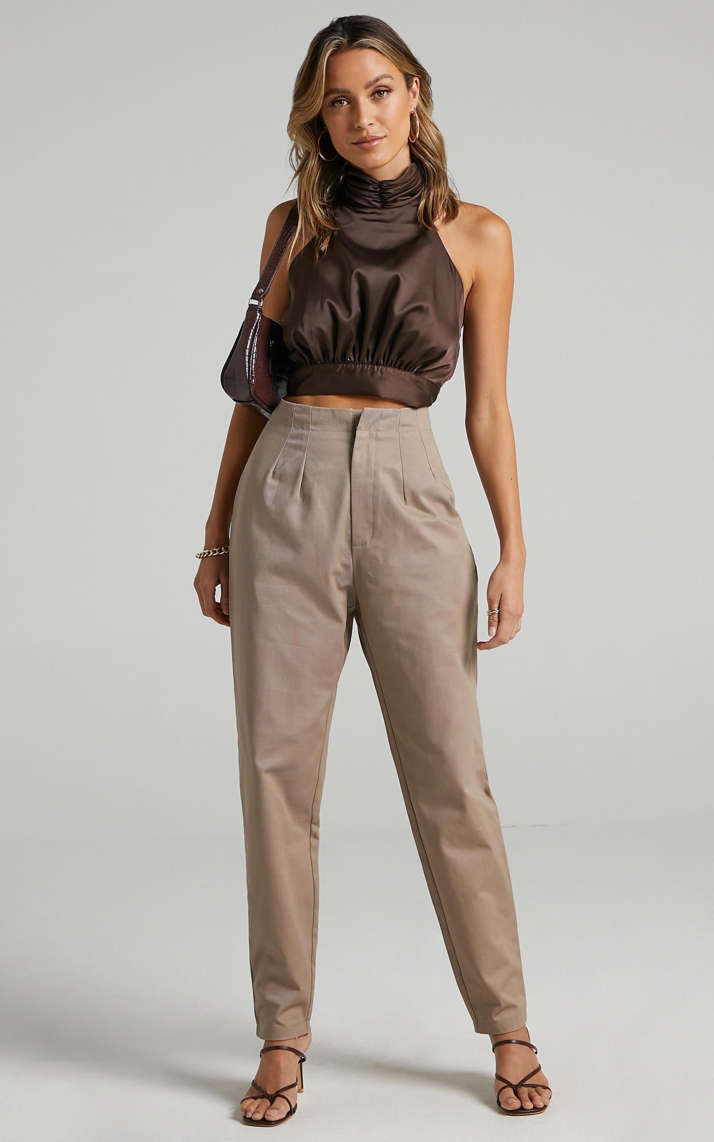 Delphine Pants in Mushroom