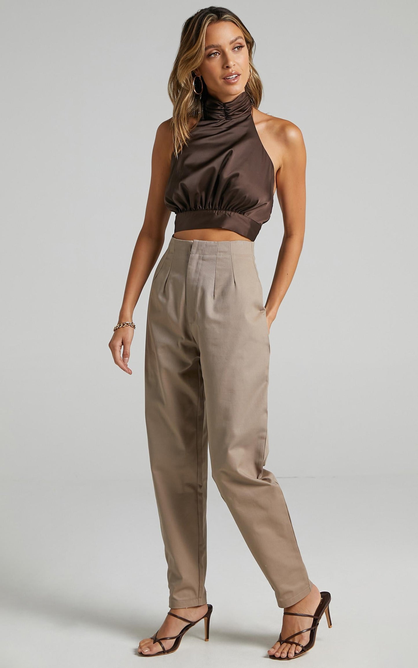 Delphine Pants in Mushroom
