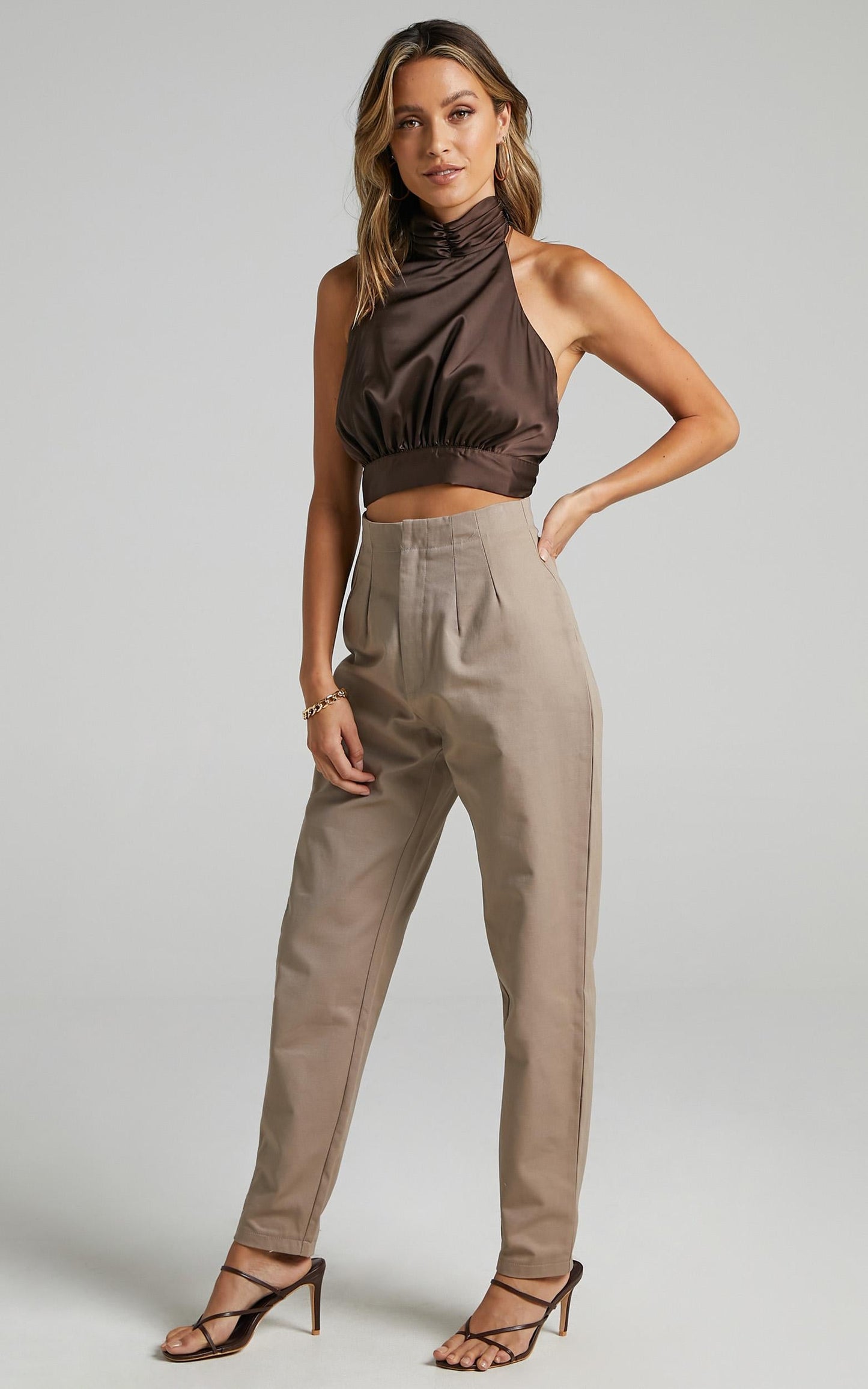 Delphine Pants in Mushroom