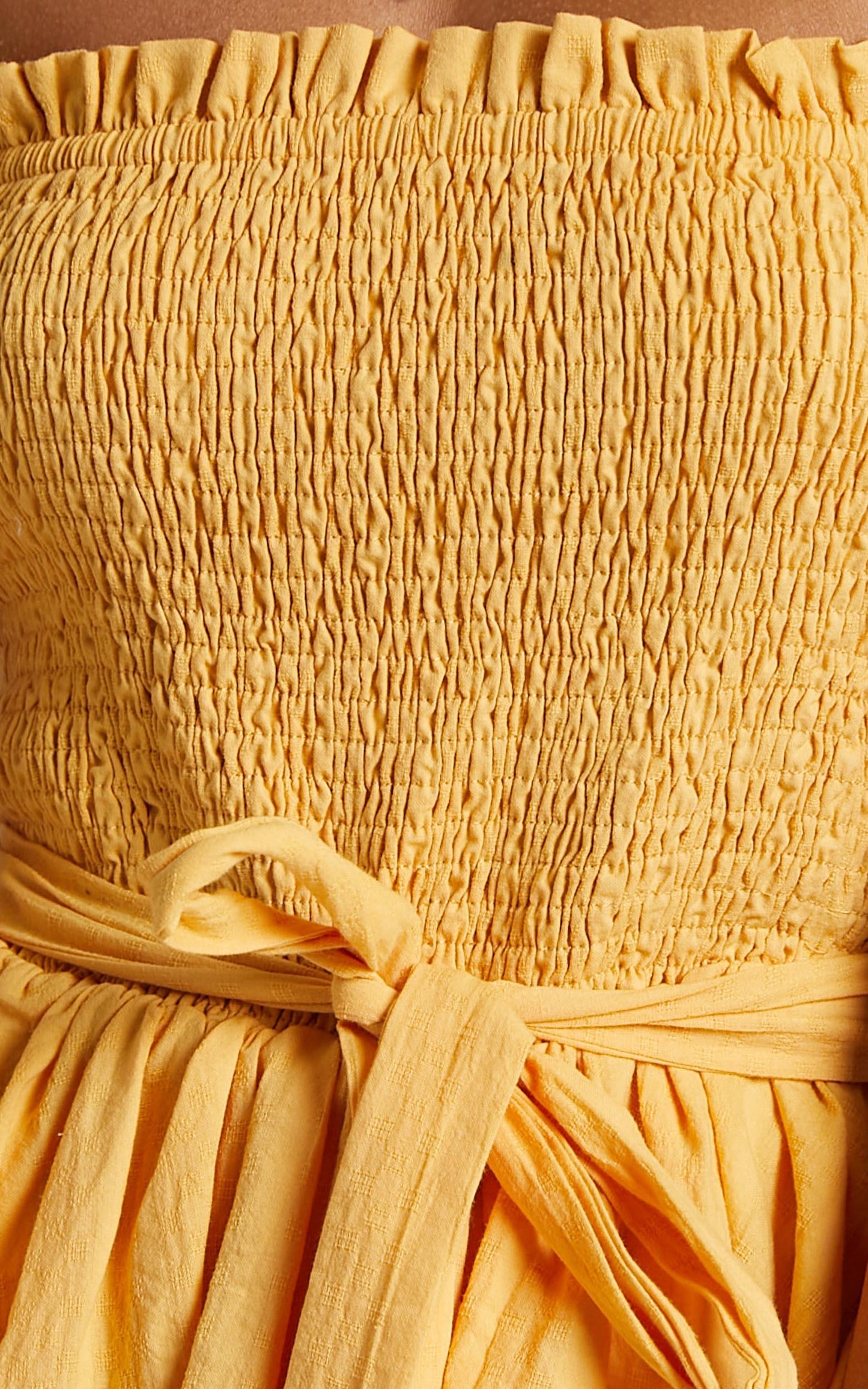 Mutual Love Playsuit in Mustard