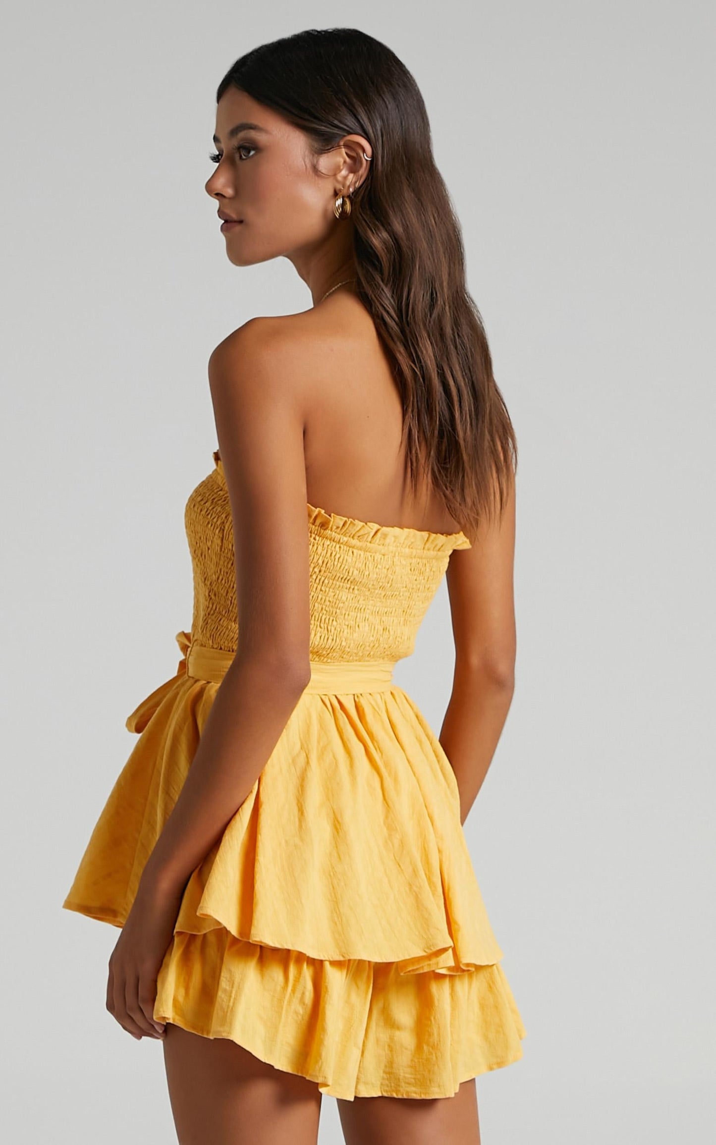 Mutual Love Playsuit in Mustard