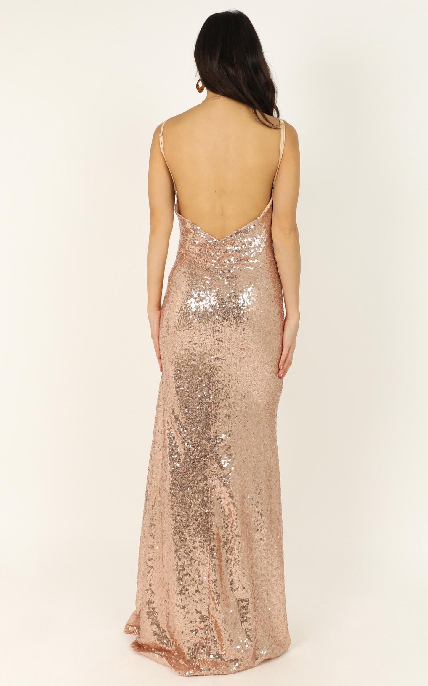 My Kind Of Occasion Dress In Gold Sequin