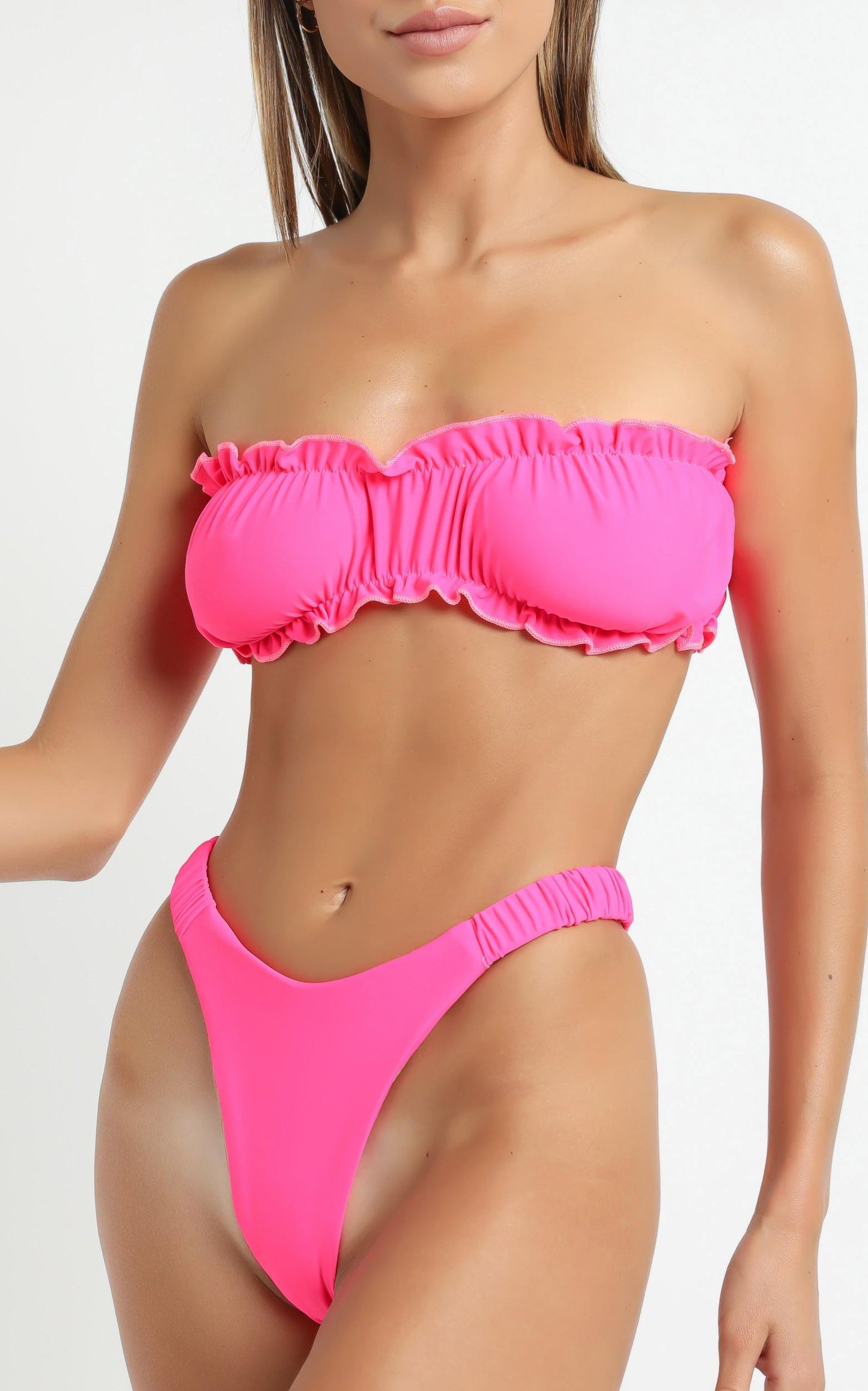 Myley Bikini Set in Hot Pink