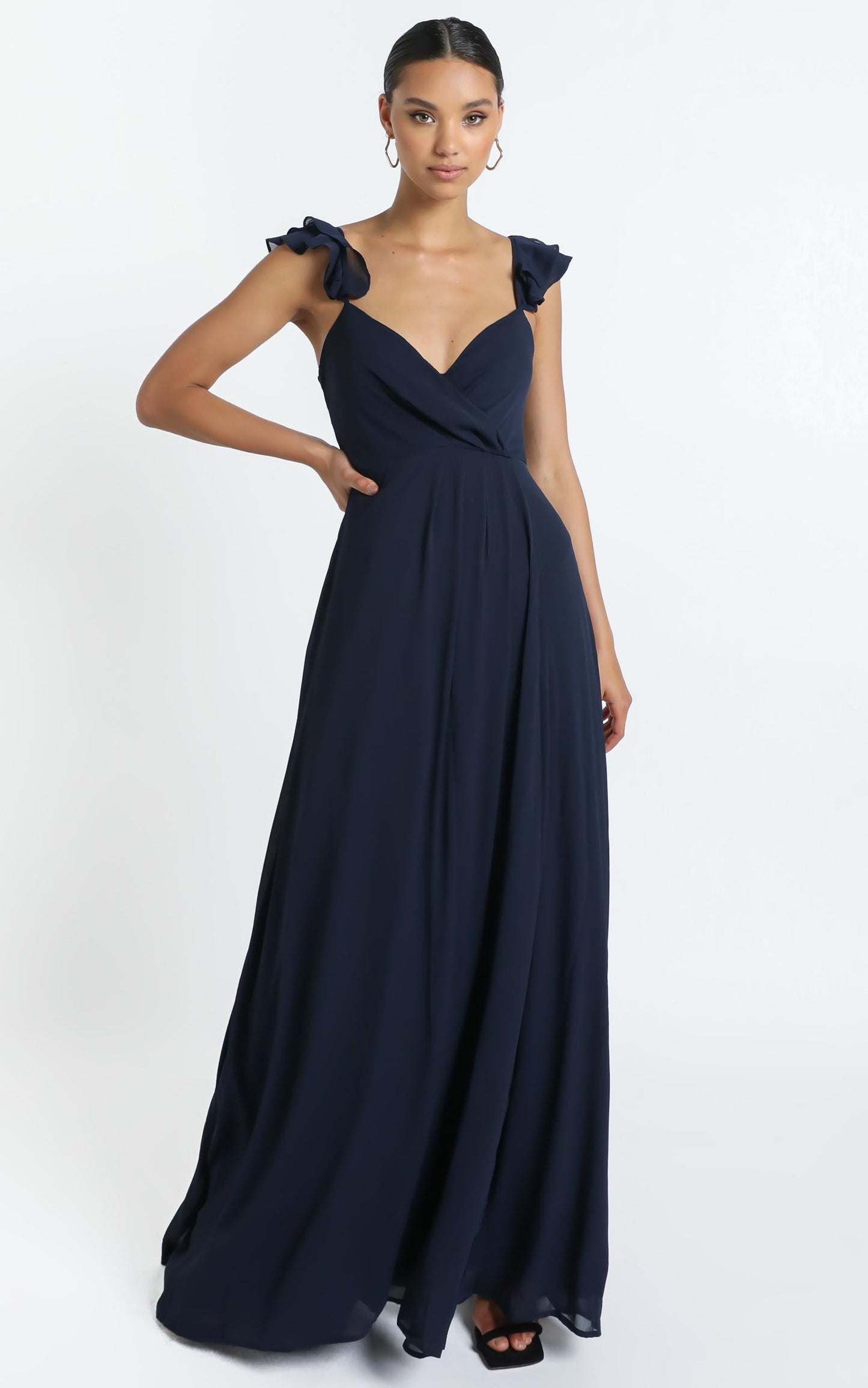 Wrap Your Troubles In Dreams Dress In Navy