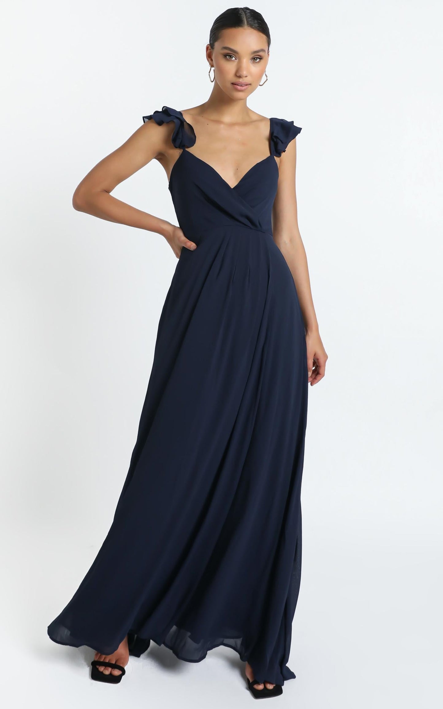 Wrap Your Troubles In Dreams Dress In Navy
