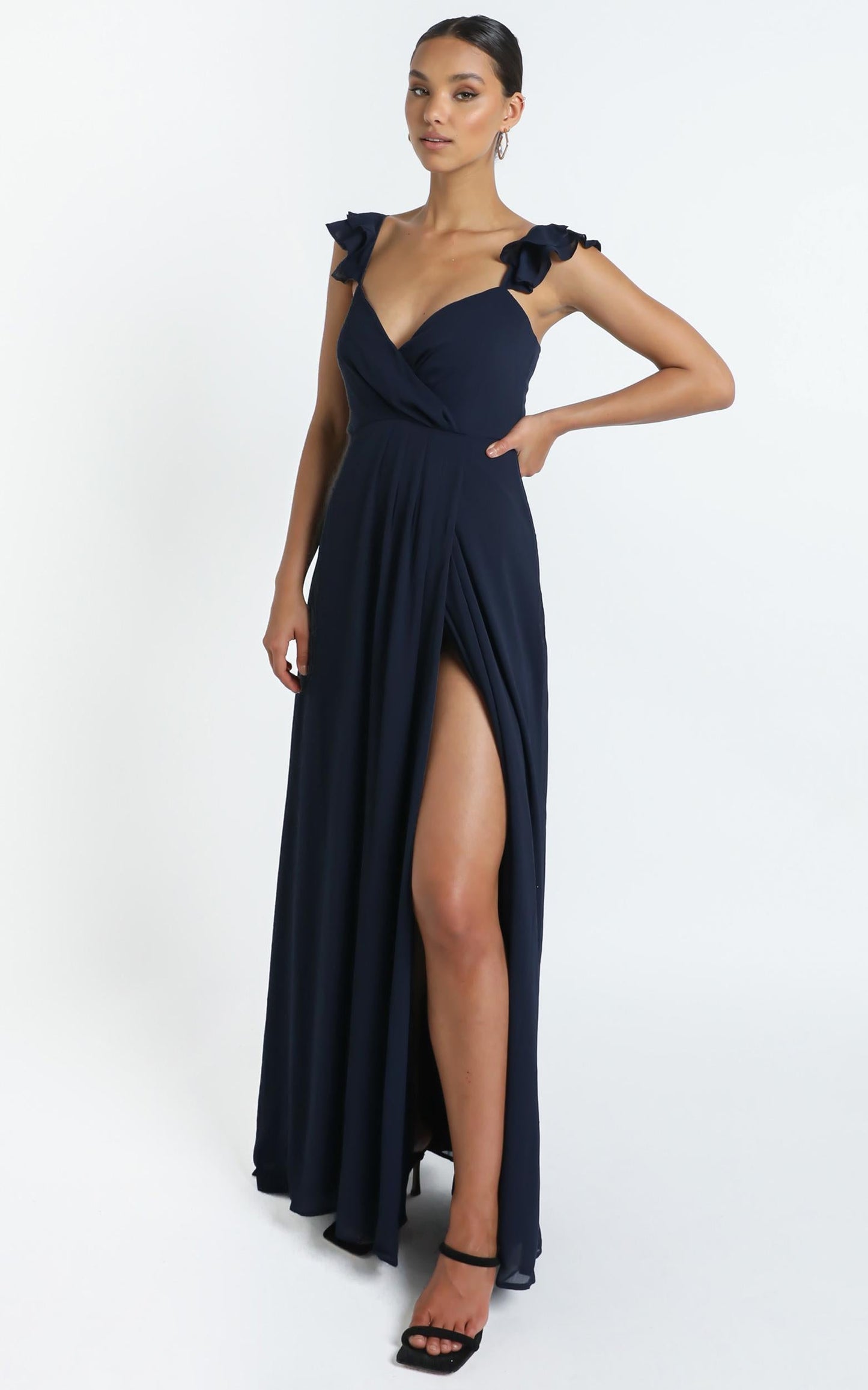 Wrap Your Troubles In Dreams Dress In Navy