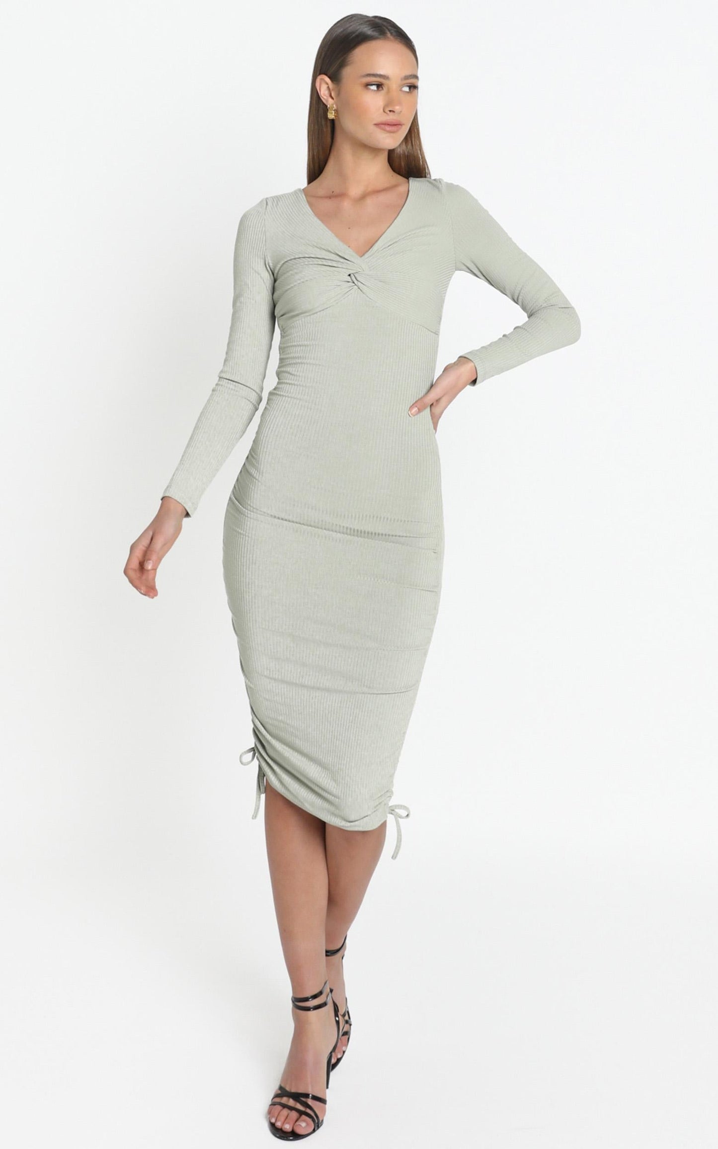 Naiya Dress in Khaki