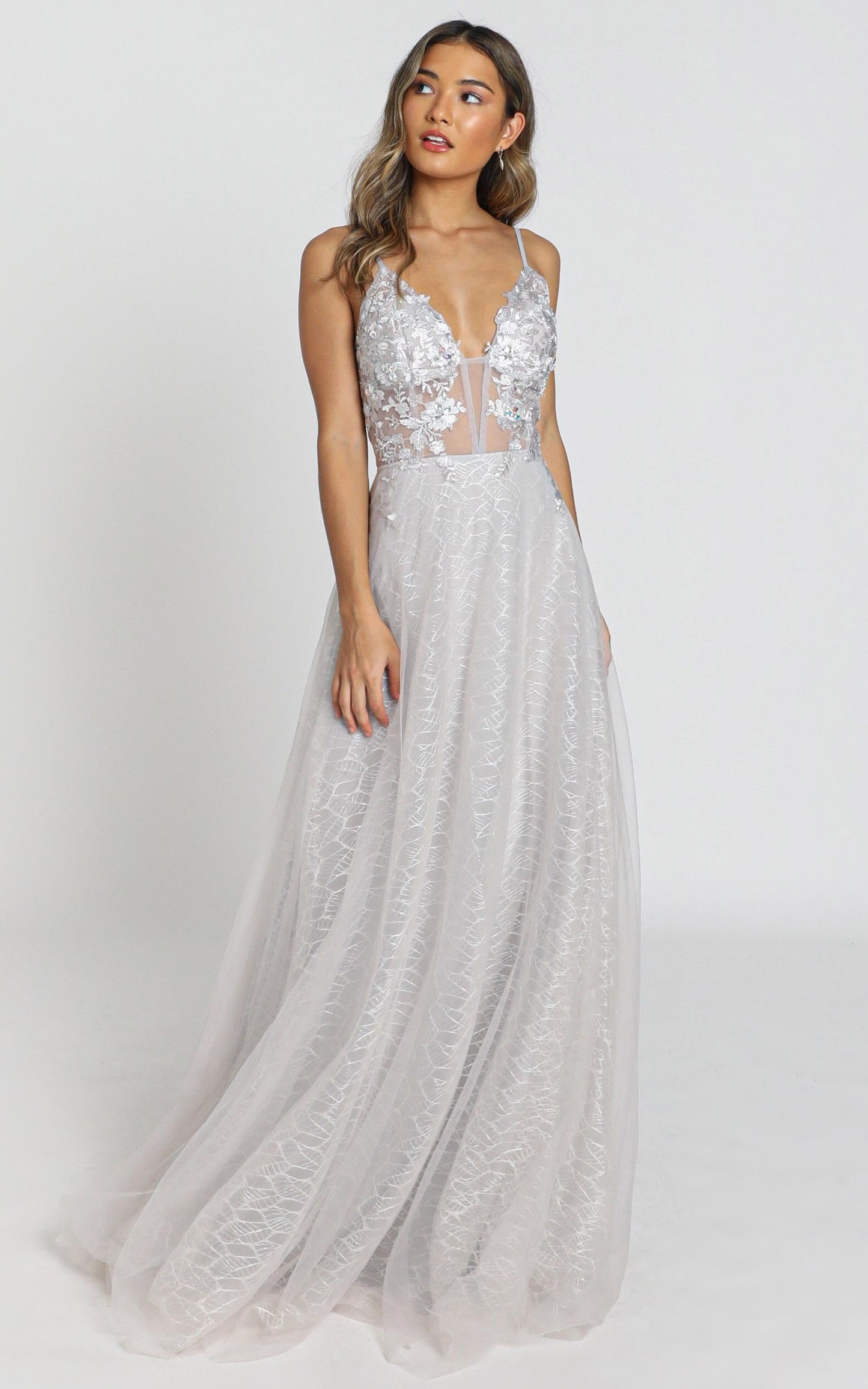 Nashville Dress in ice grey