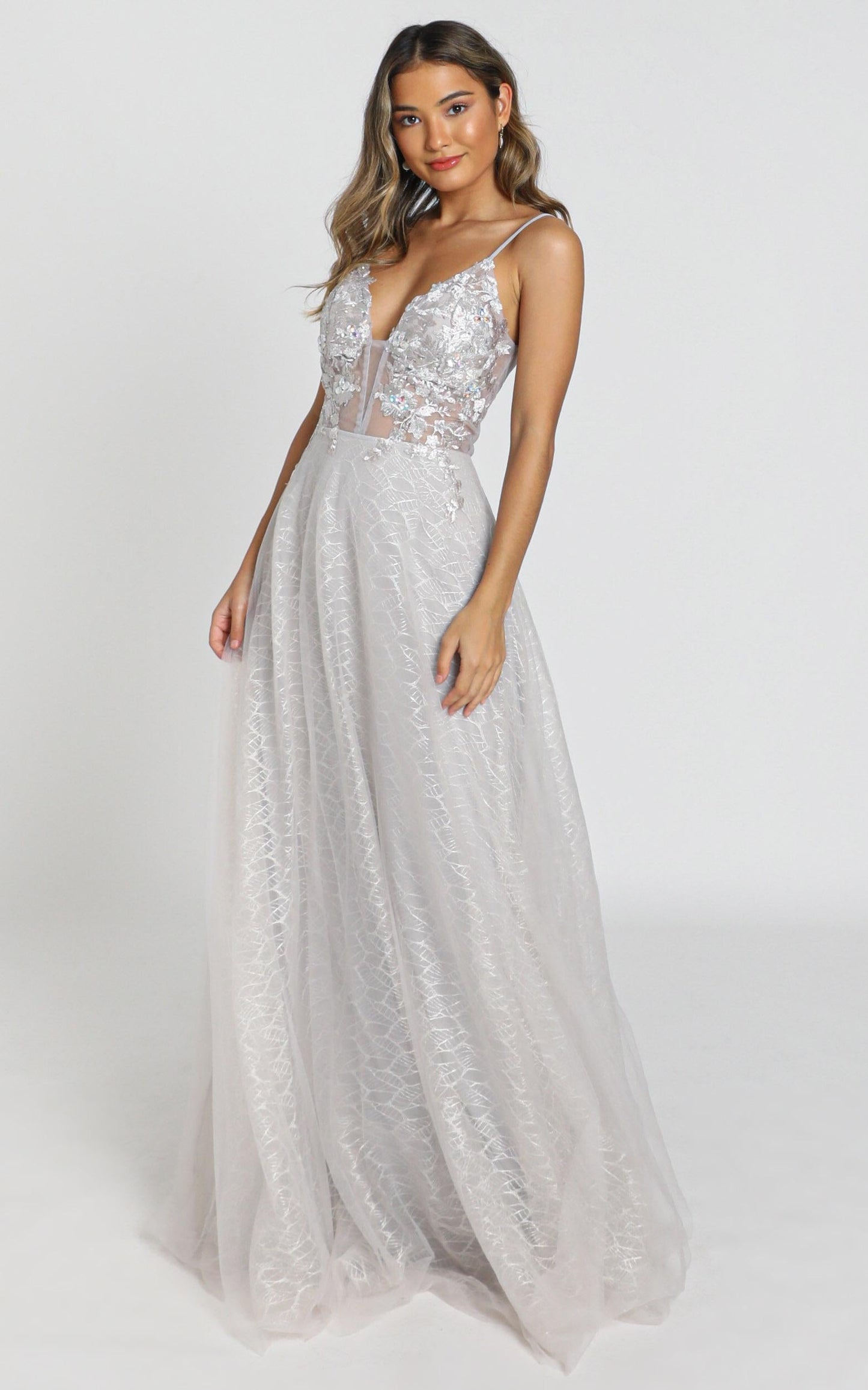 Nashville Dress in ice grey