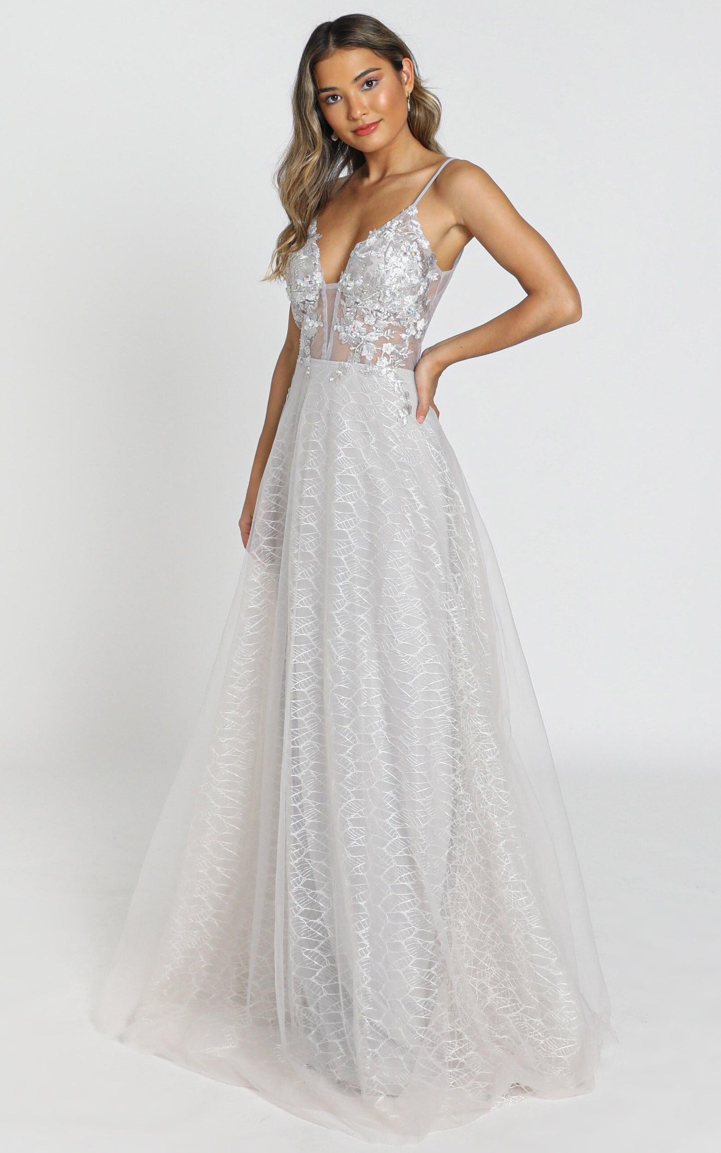 Nashville Dress in ice grey