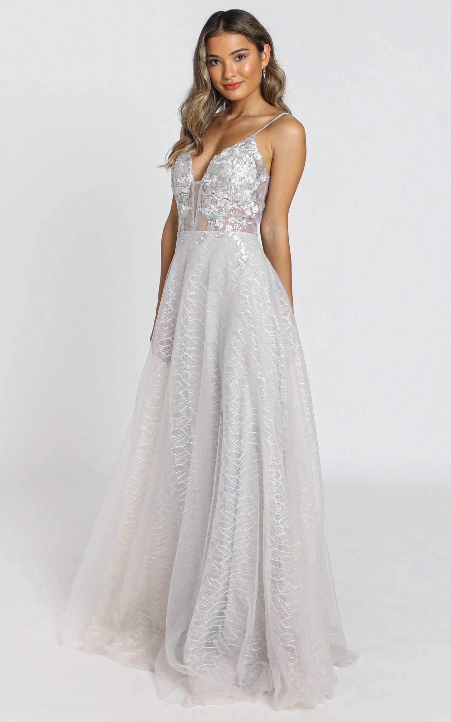 Nashville Dress in ice grey