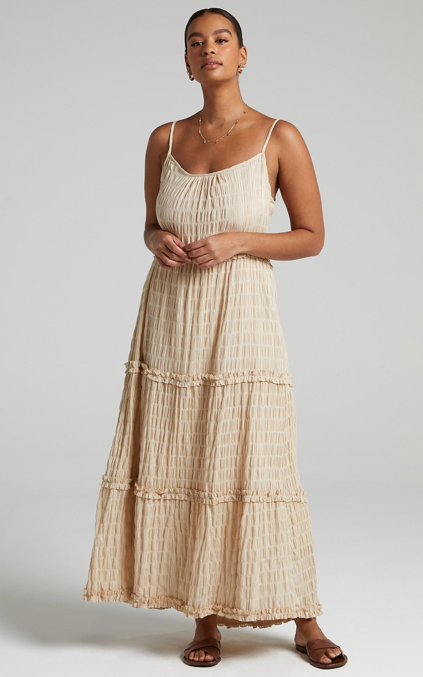 Coastal Breeze Dress in Natural