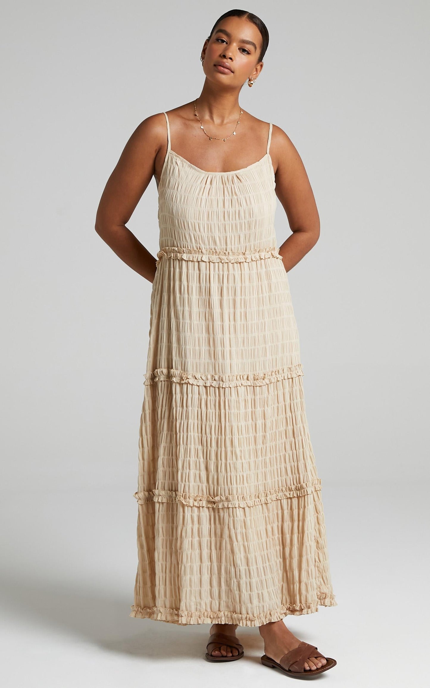 Coastal Breeze Dress in Natural