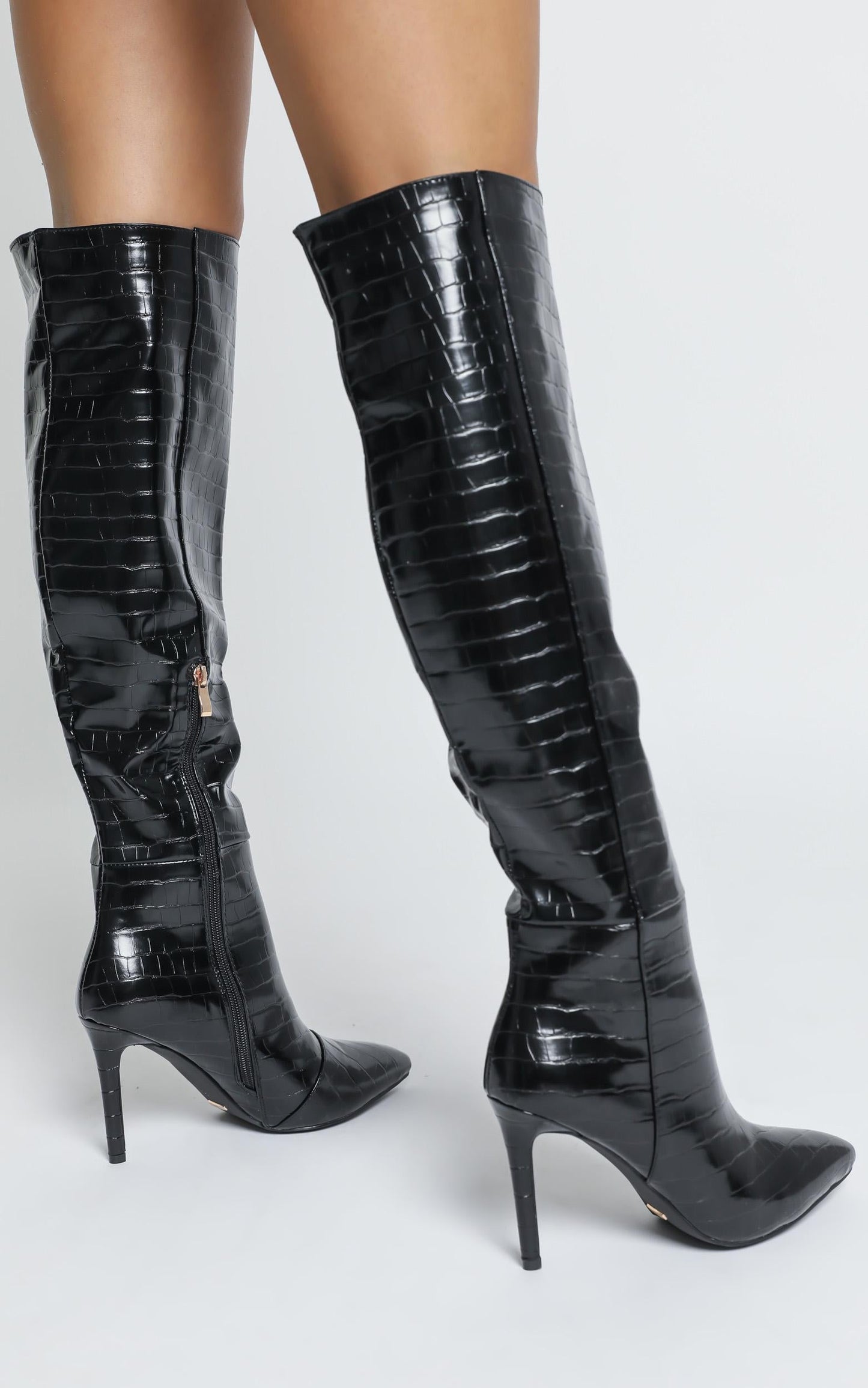 Billini - Naveen Boots in black croc