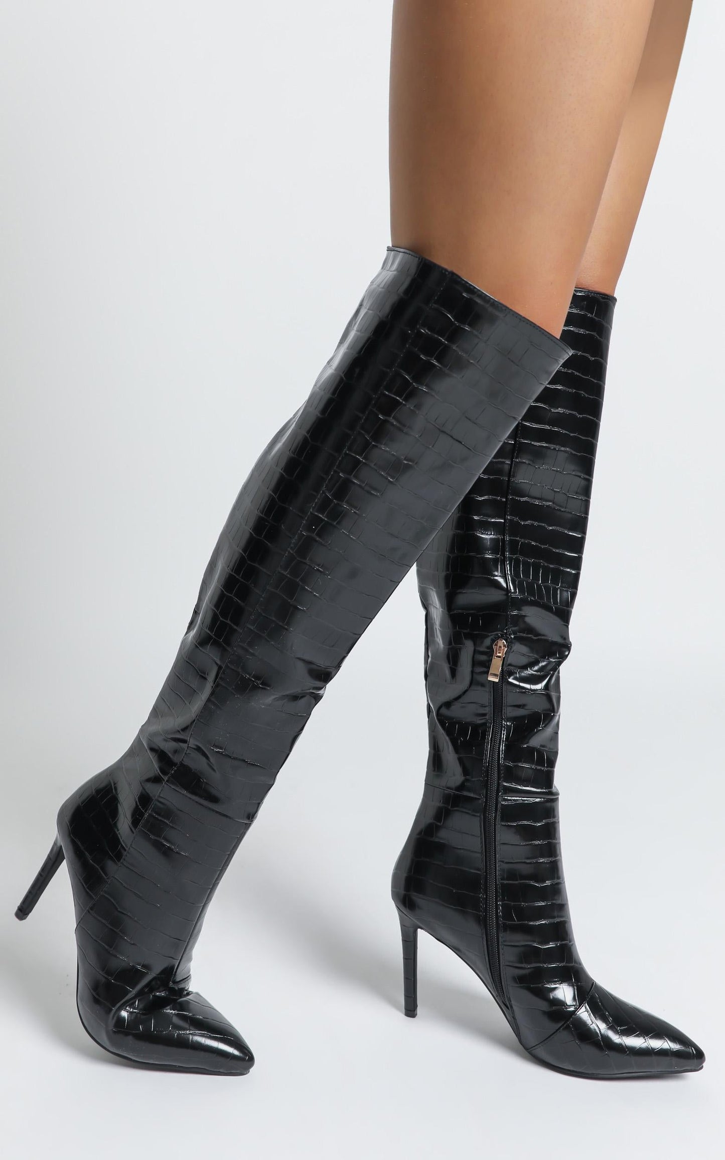 Billini - Naveen Boots in black croc