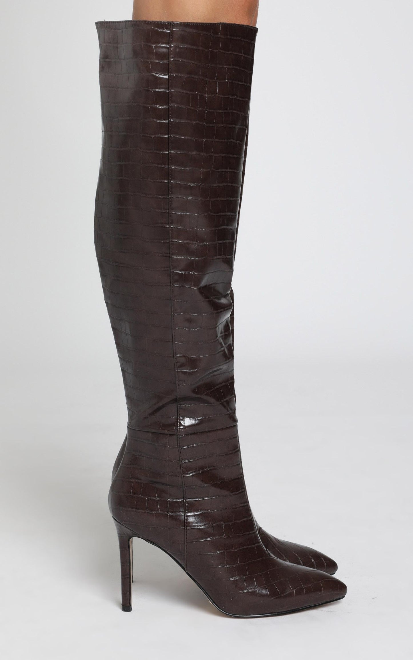 Billini - Naveen Boots in Chocolate Croc