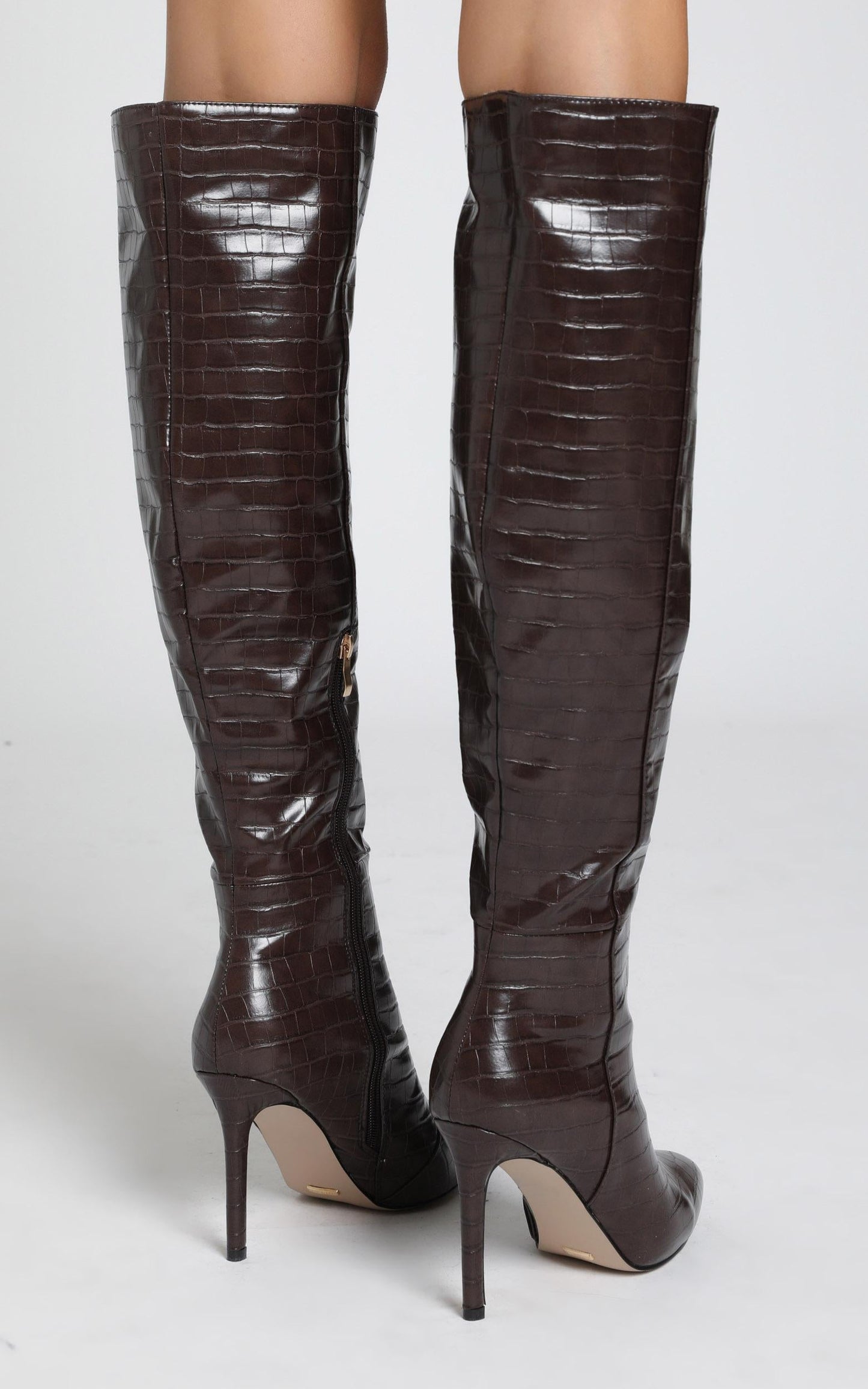 Billini - Naveen Boots in Chocolate Croc