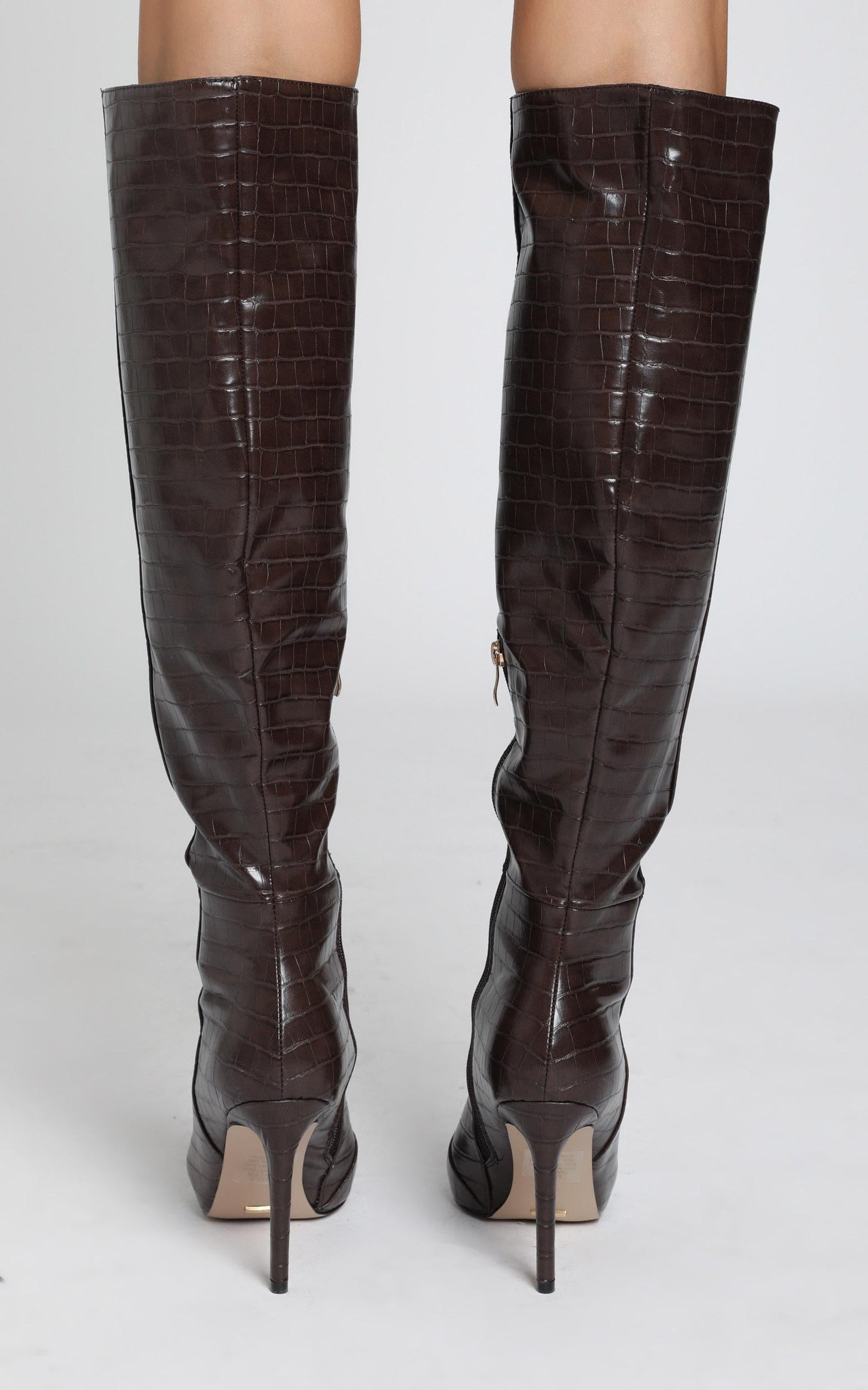 Billini - Naveen Boots in Chocolate Croc