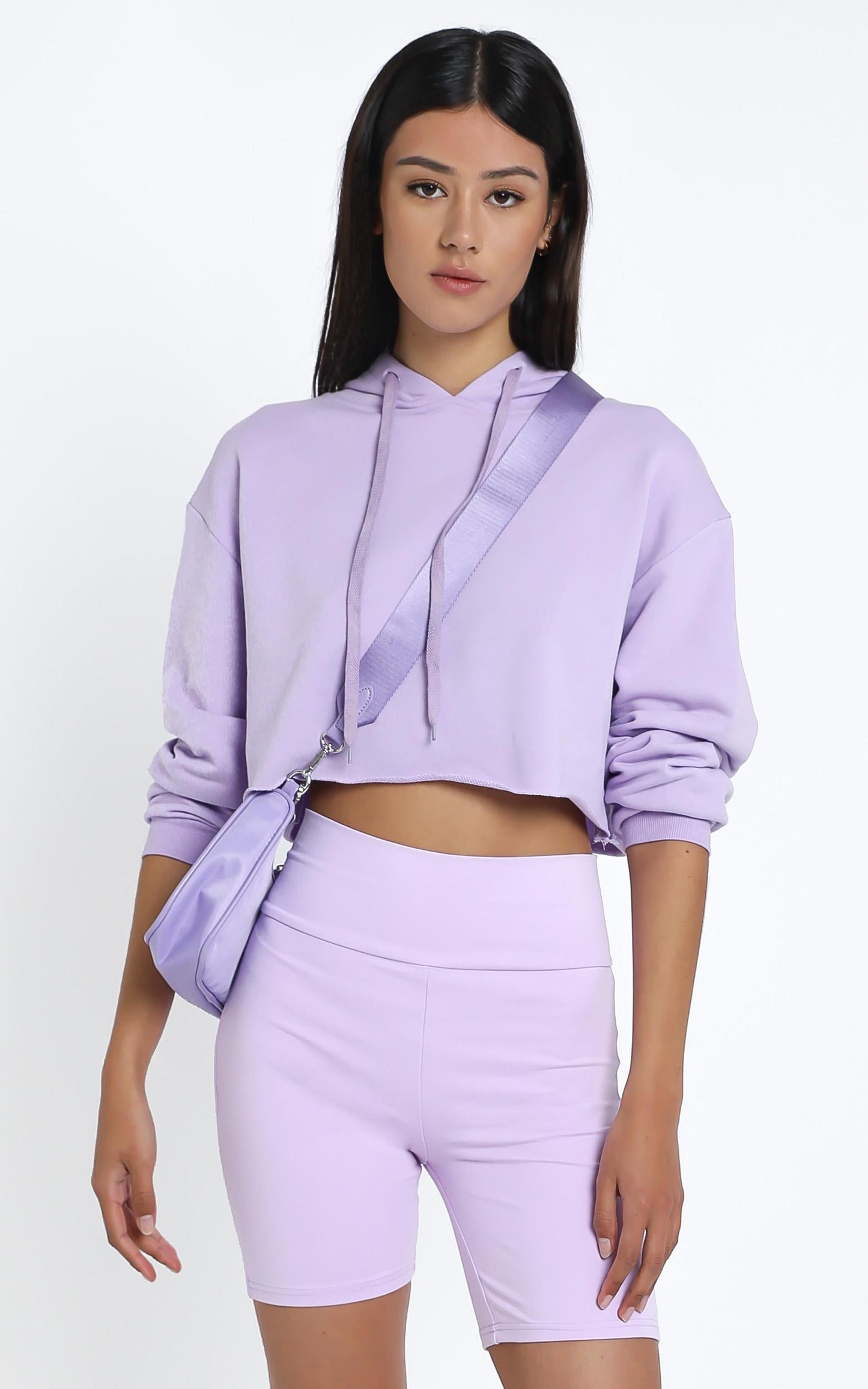 Nerida Bike Shorts in Lilac