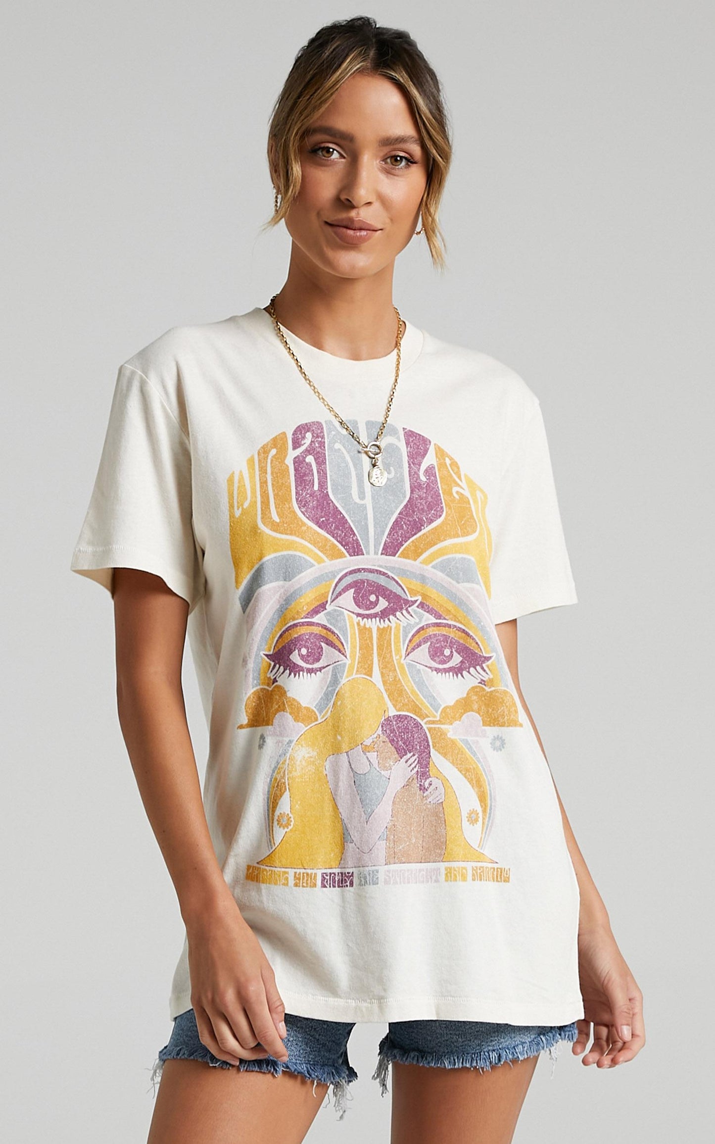 Wrangler - New Age Tee in Ecru