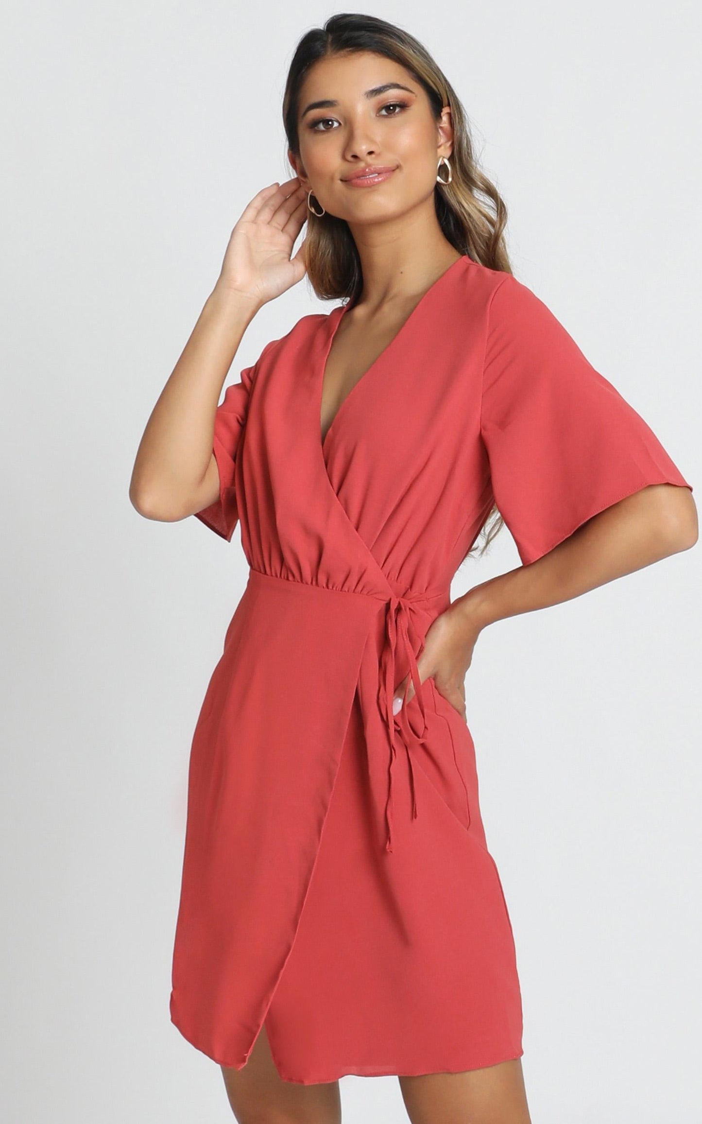 New Memo Dress In Dusty Rose
