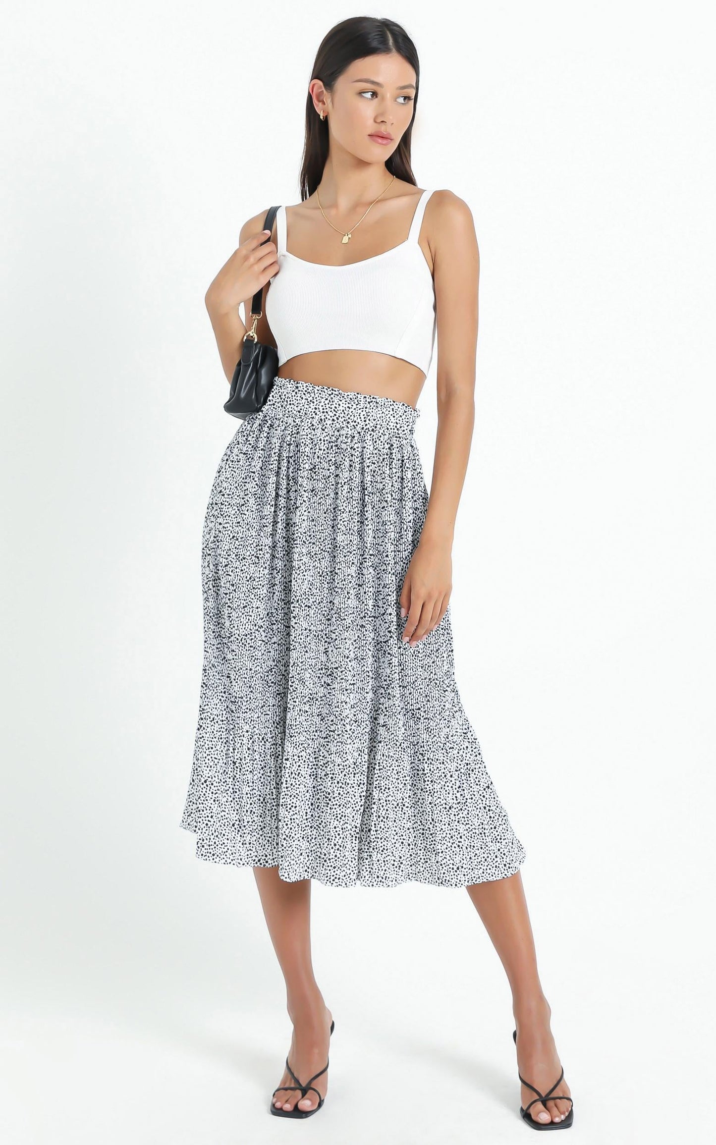 Not My Problem Skirt In Black Print