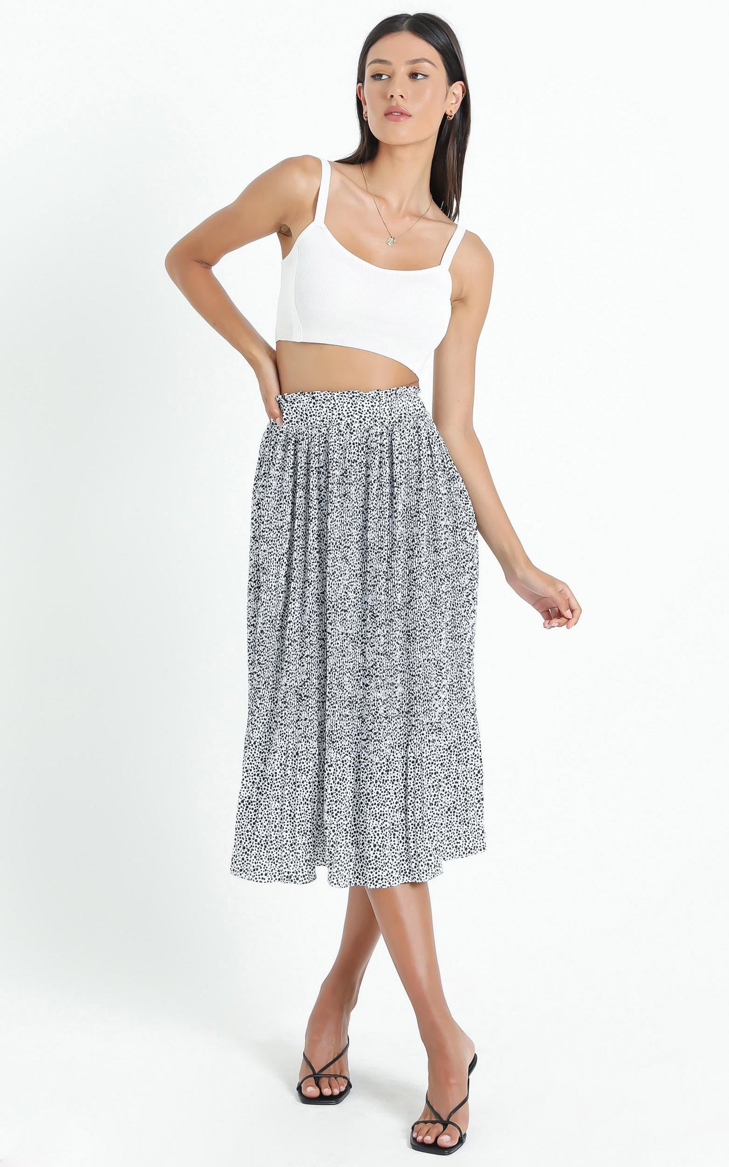 Not My Problem Skirt In Black Print