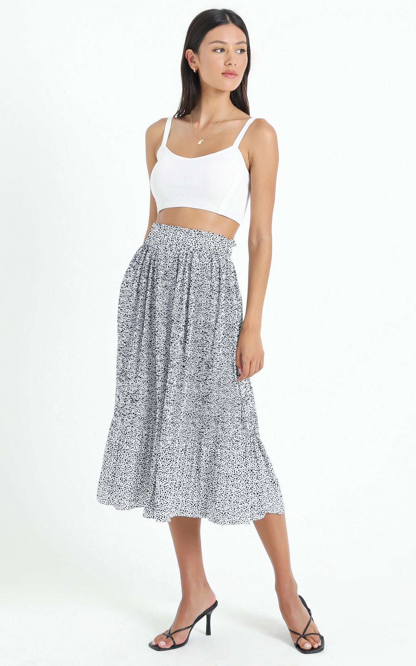 Not My Problem Skirt In Black Print
