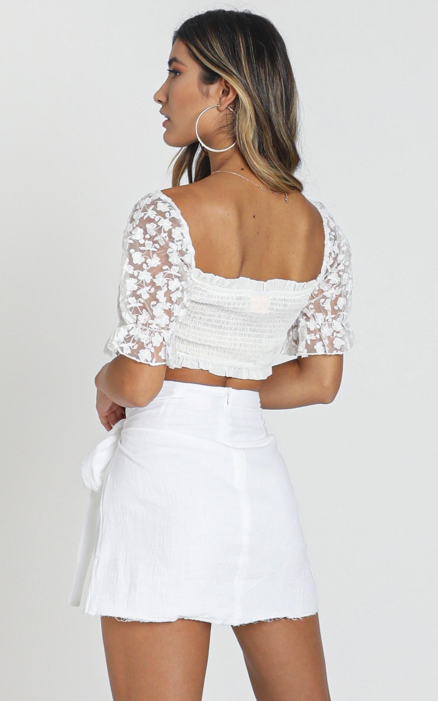 Not Happening Skirt In White